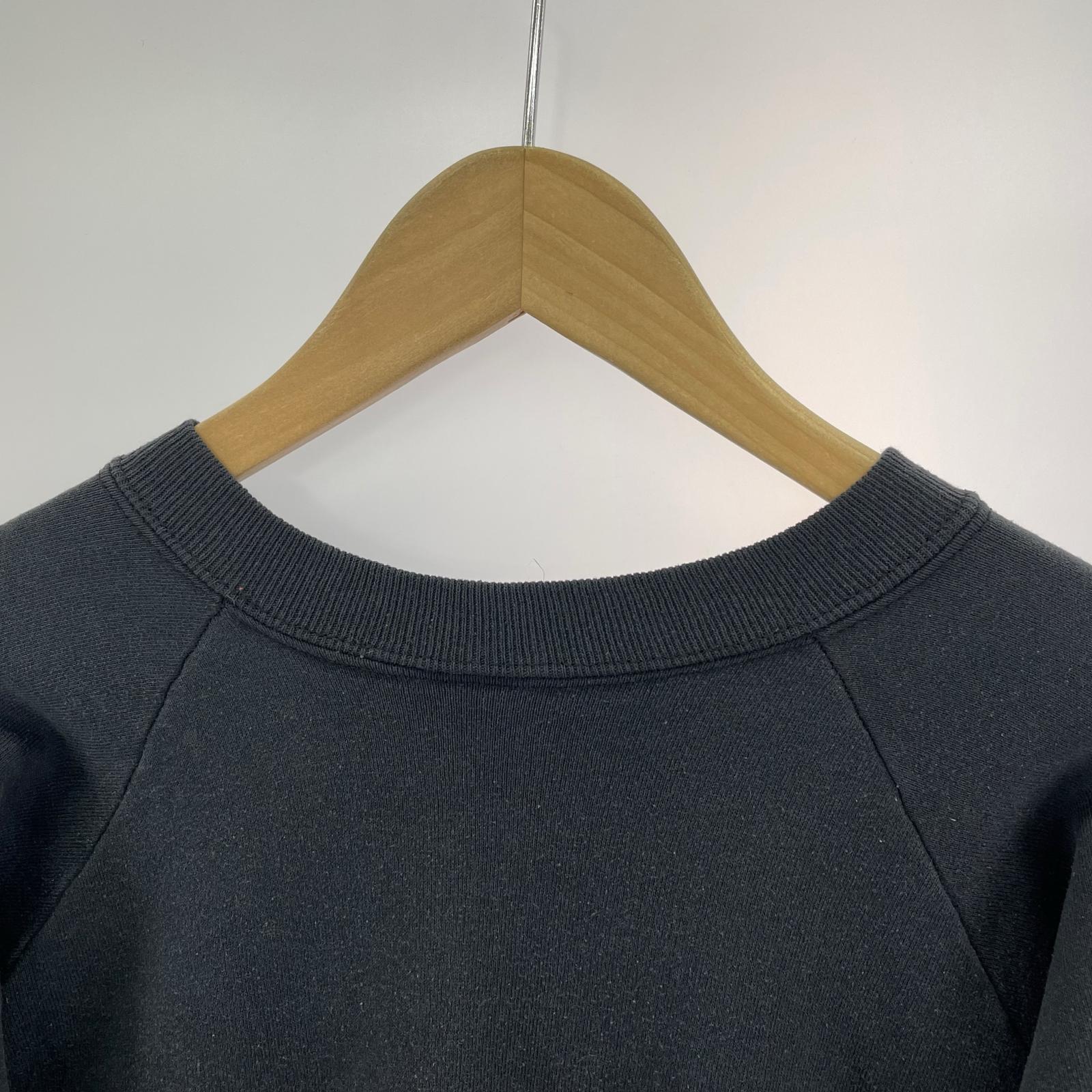 スウェット 80s/FRUIT OF THE LOOM/XL/ブラック ネイビー