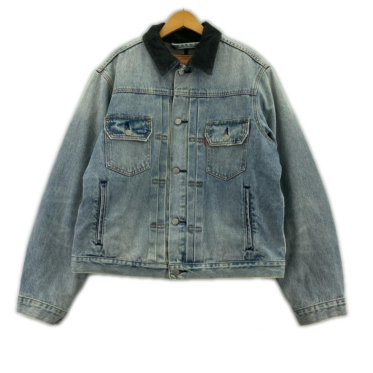 デニムジャケット ×Levi's Embossed Trucer Denim M M ブルー
