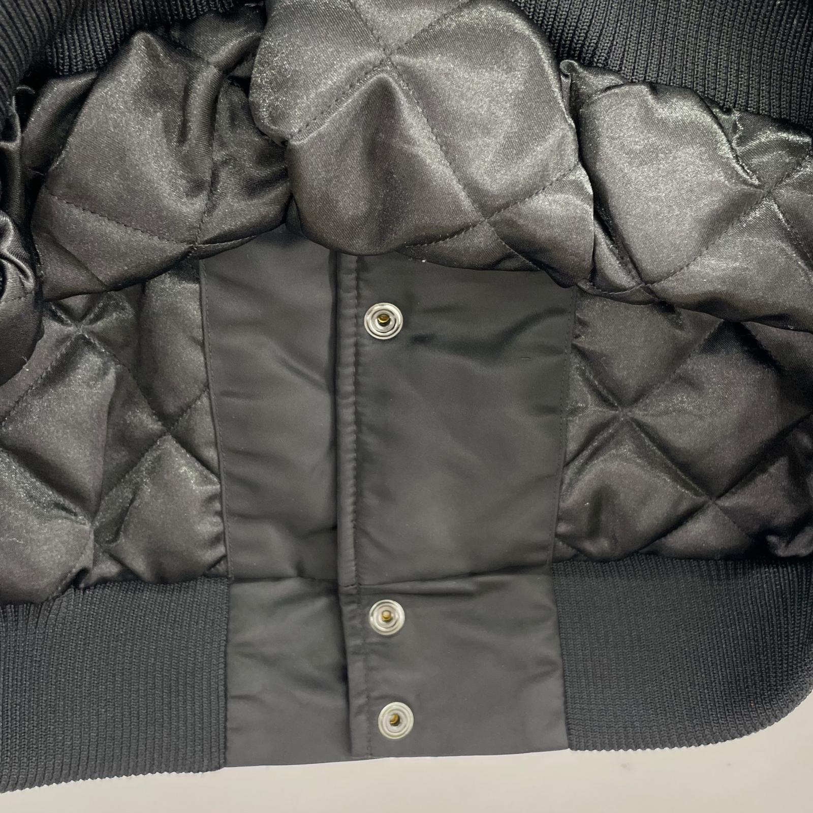 ブルゾン SEQUINS SATIN JACKET BLK L L ブラック