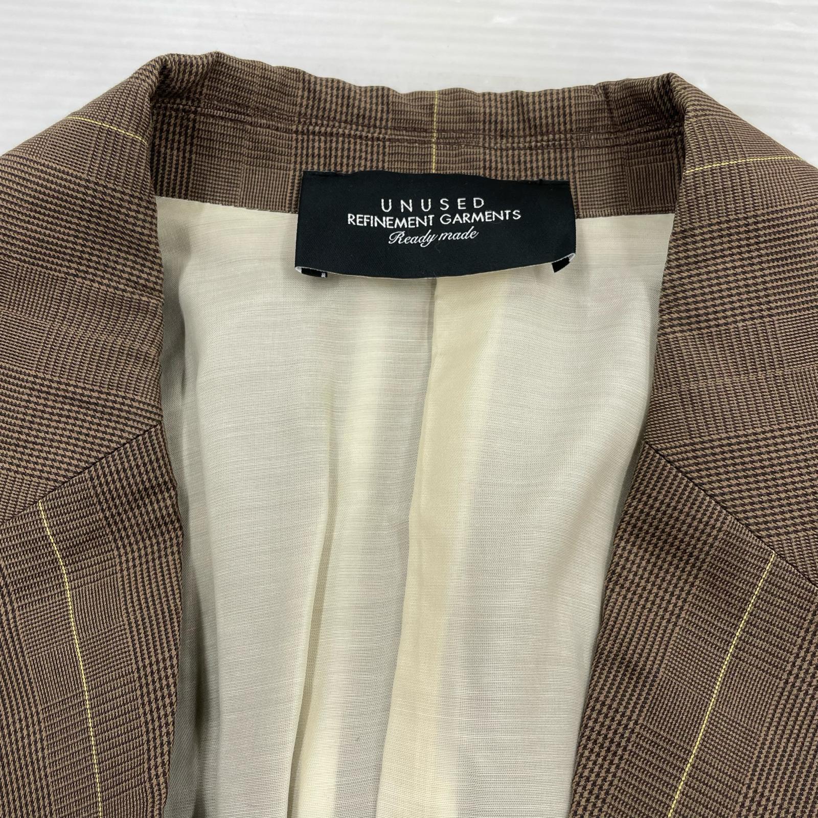 テーラードジャケット GLEN CHECK JACKET ブラウン 1 ブラウン