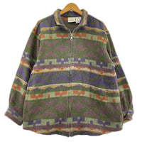 ジャケット MONTEREY ネイティブ柄 フルジップジャケット L KHK L