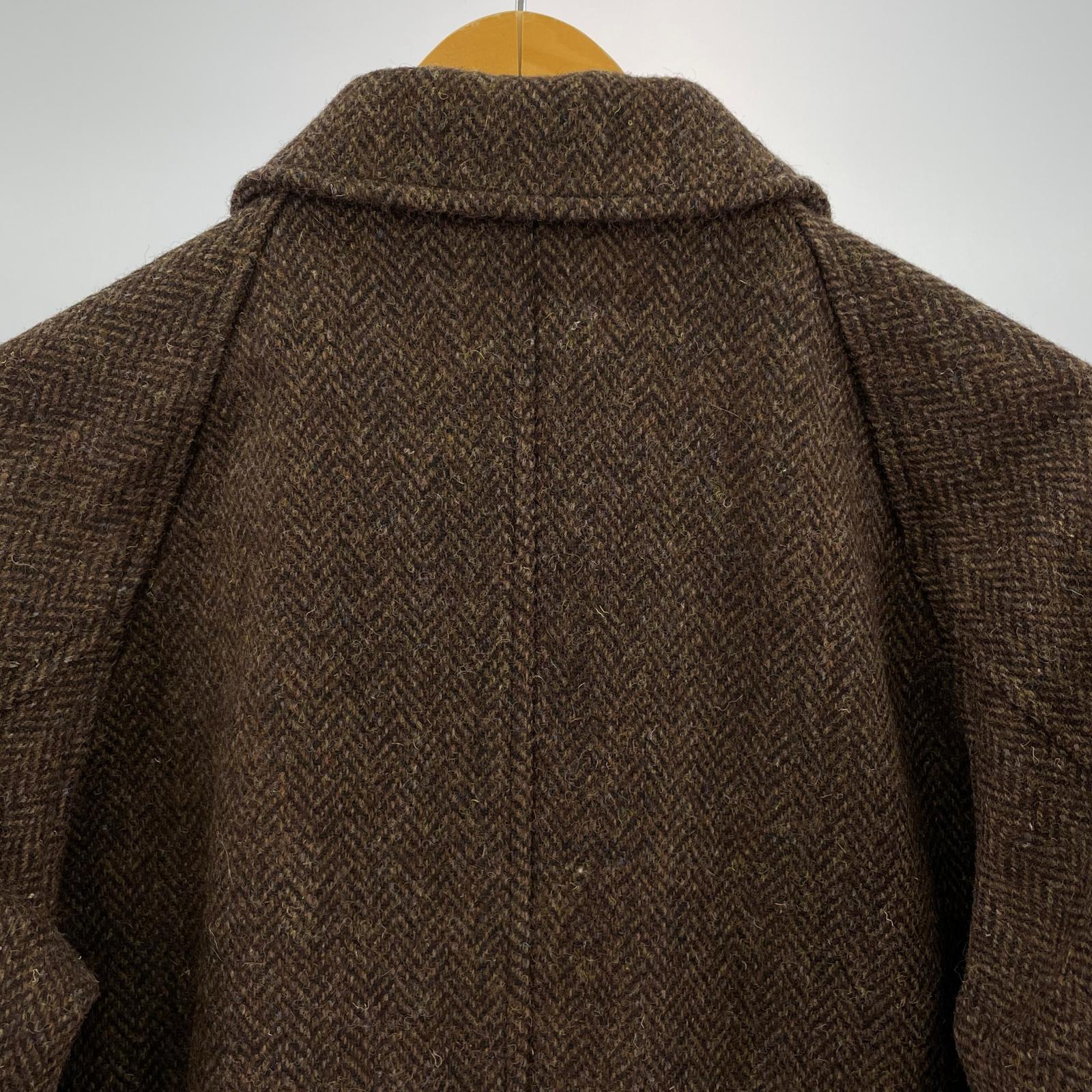 ジャケット Bal Collar Coat ヘリンボーン 茶(XS)