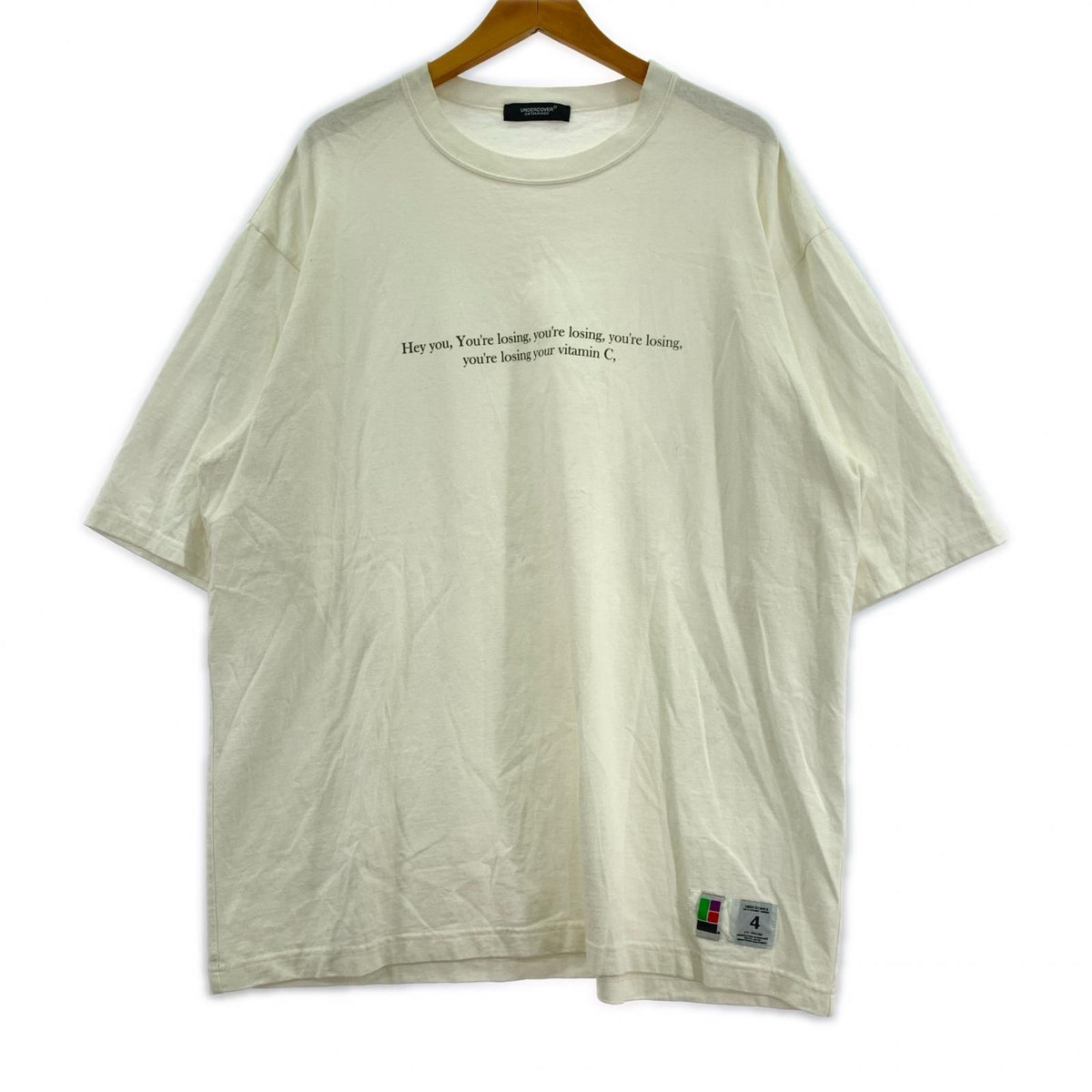 半袖Ｔシャツ UNDERCOVER VITAMIN C S Tee ﾌﾟﾘﾝﾄTee 4 ﾎﾜｲﾄ 4 ホワイト