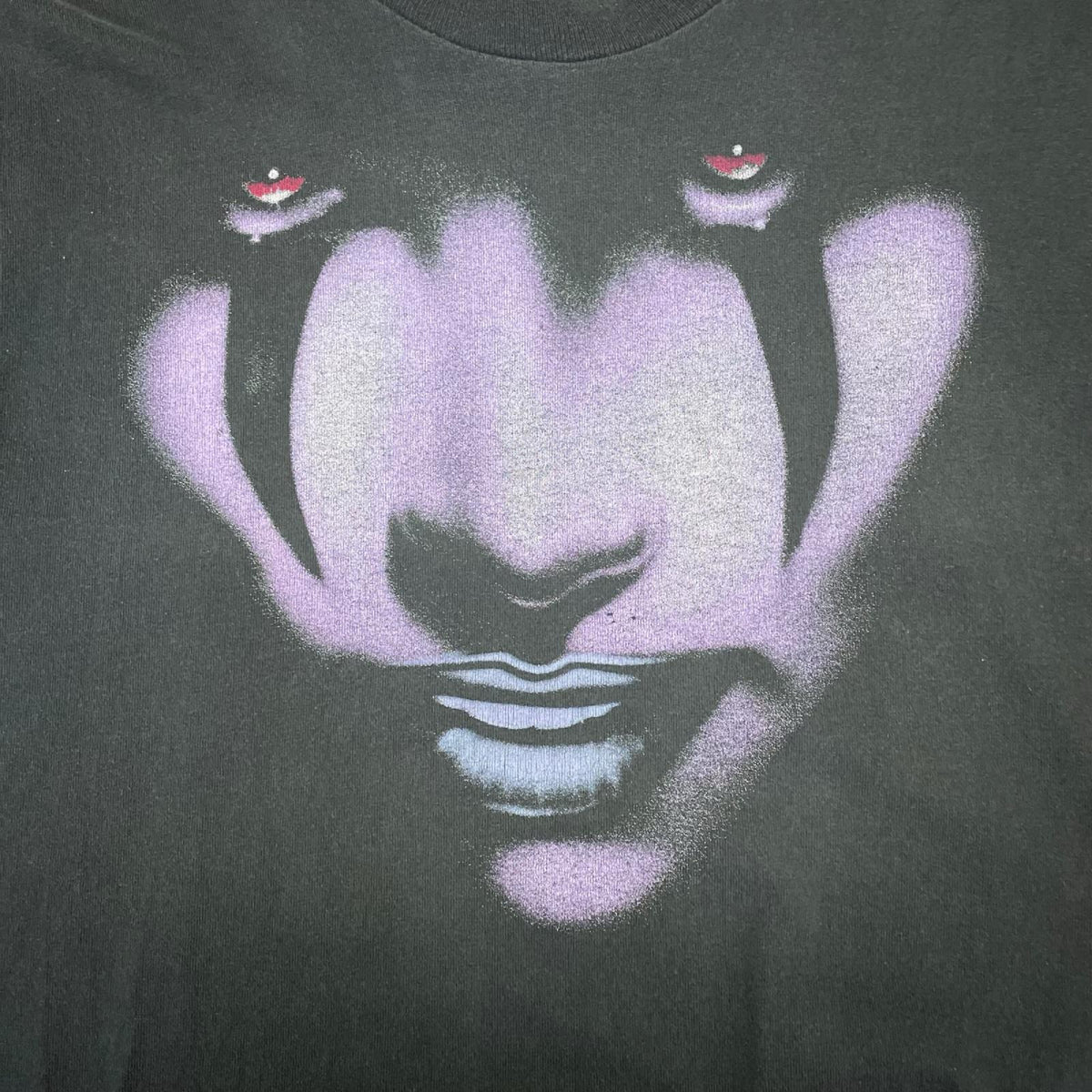 半袖Ｔシャツ 90s RAZER Cry No More アメコミTシャツ1996年 ﾌﾙｰﾂ2枚ﾀｸﾞ L ブラック
