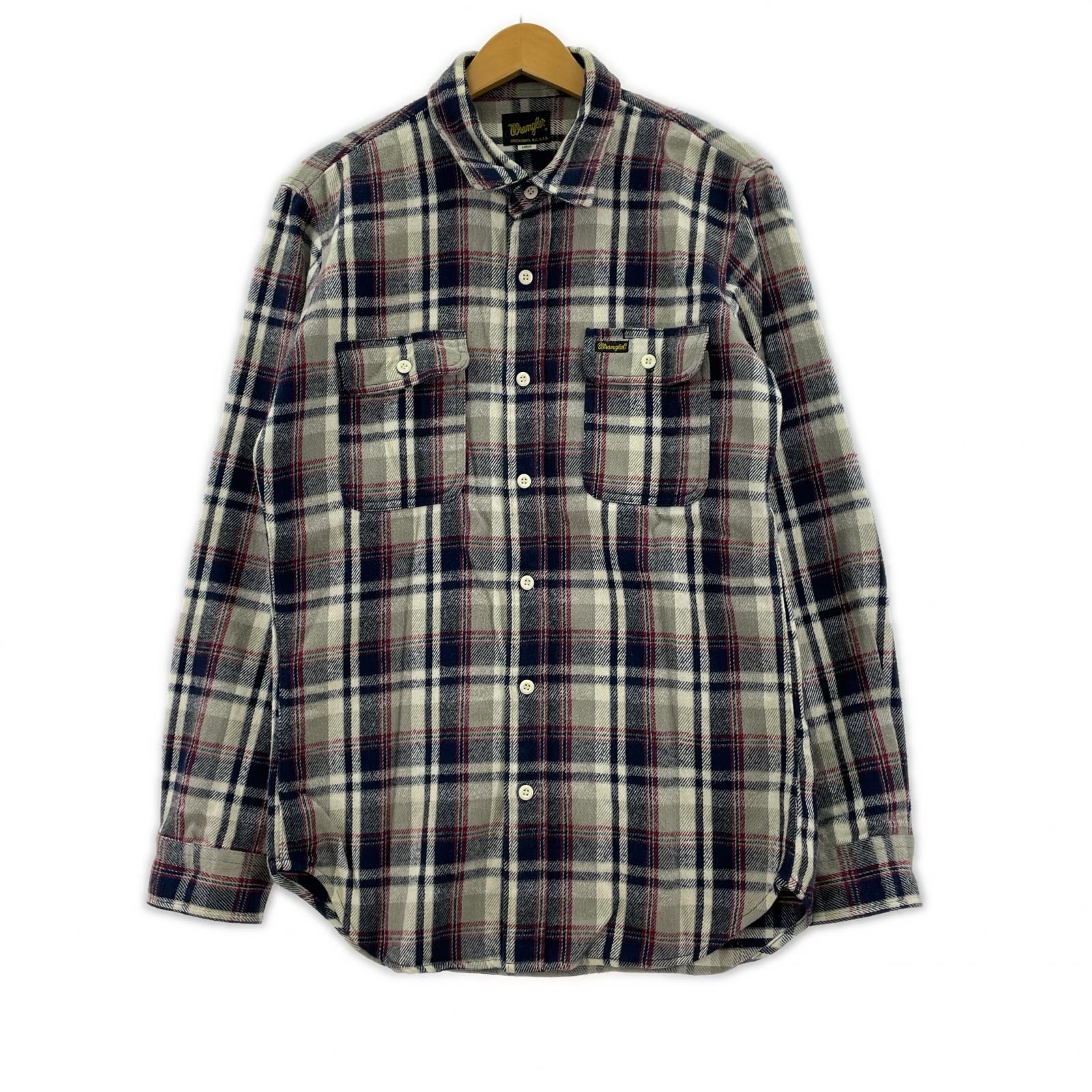 長袖シャツ 70S チェック ネルシャツ (L) L