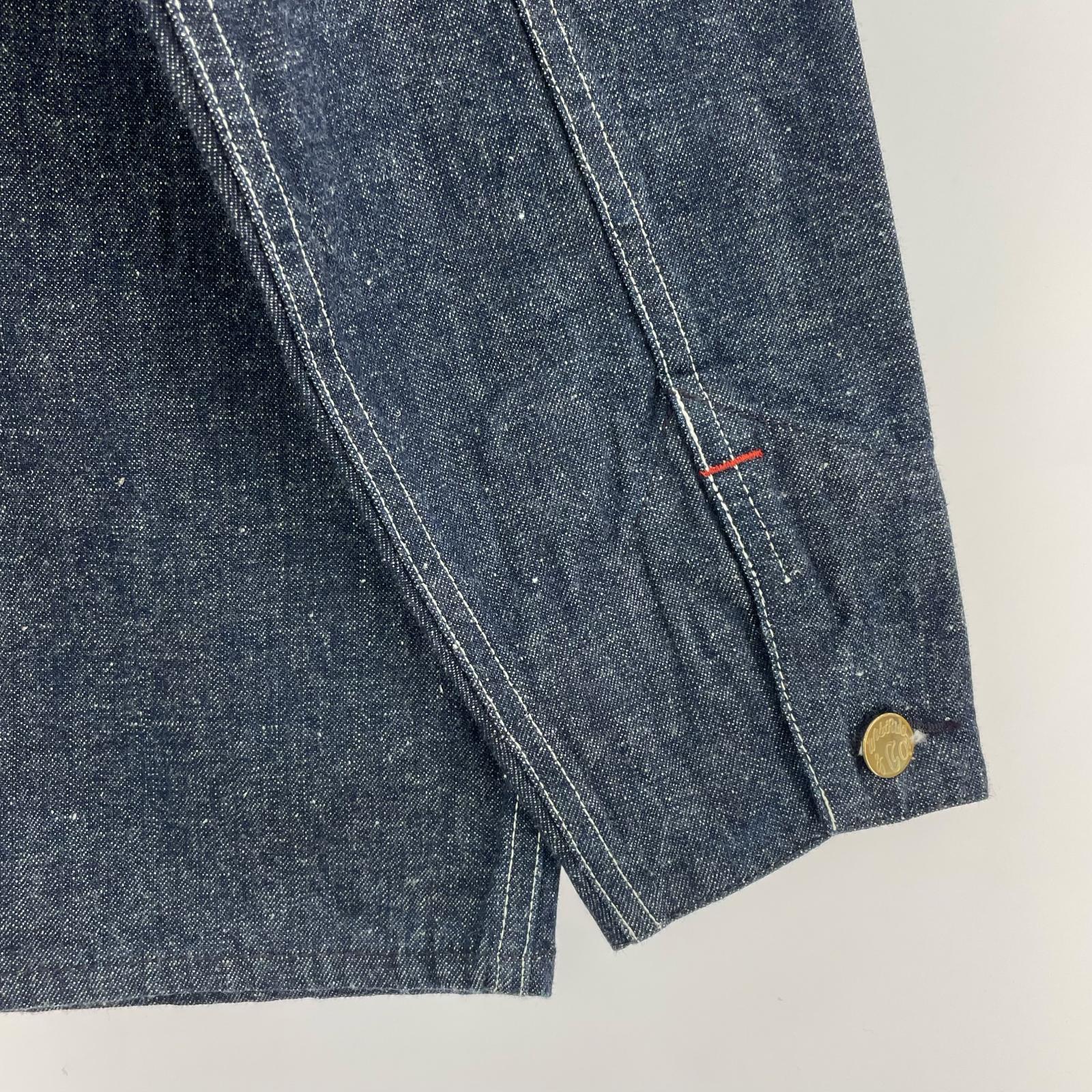 デニムジャケット WEST RIDE ENGINEER WW2 COVERALL DENIM 38 38 ネイビー