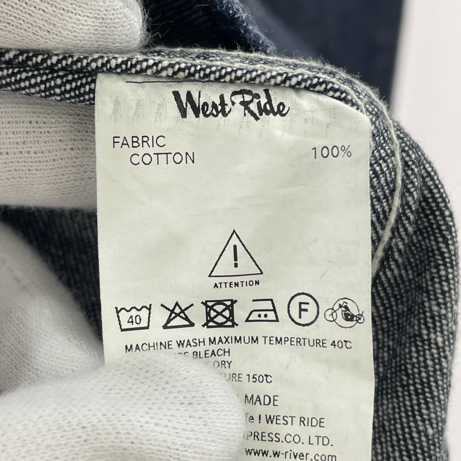 デニムジャケット WEST RIDE ENGINEER WW2 COVERALL DENIM 38 38 ネイビー