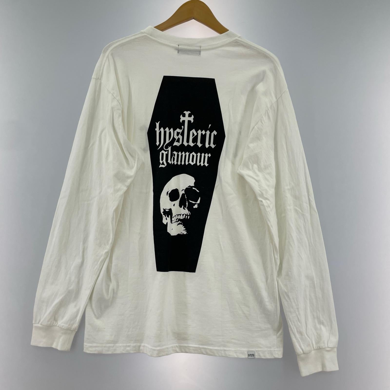 長袖Ｔシャツ SKULL COFFIN M M ホワイト