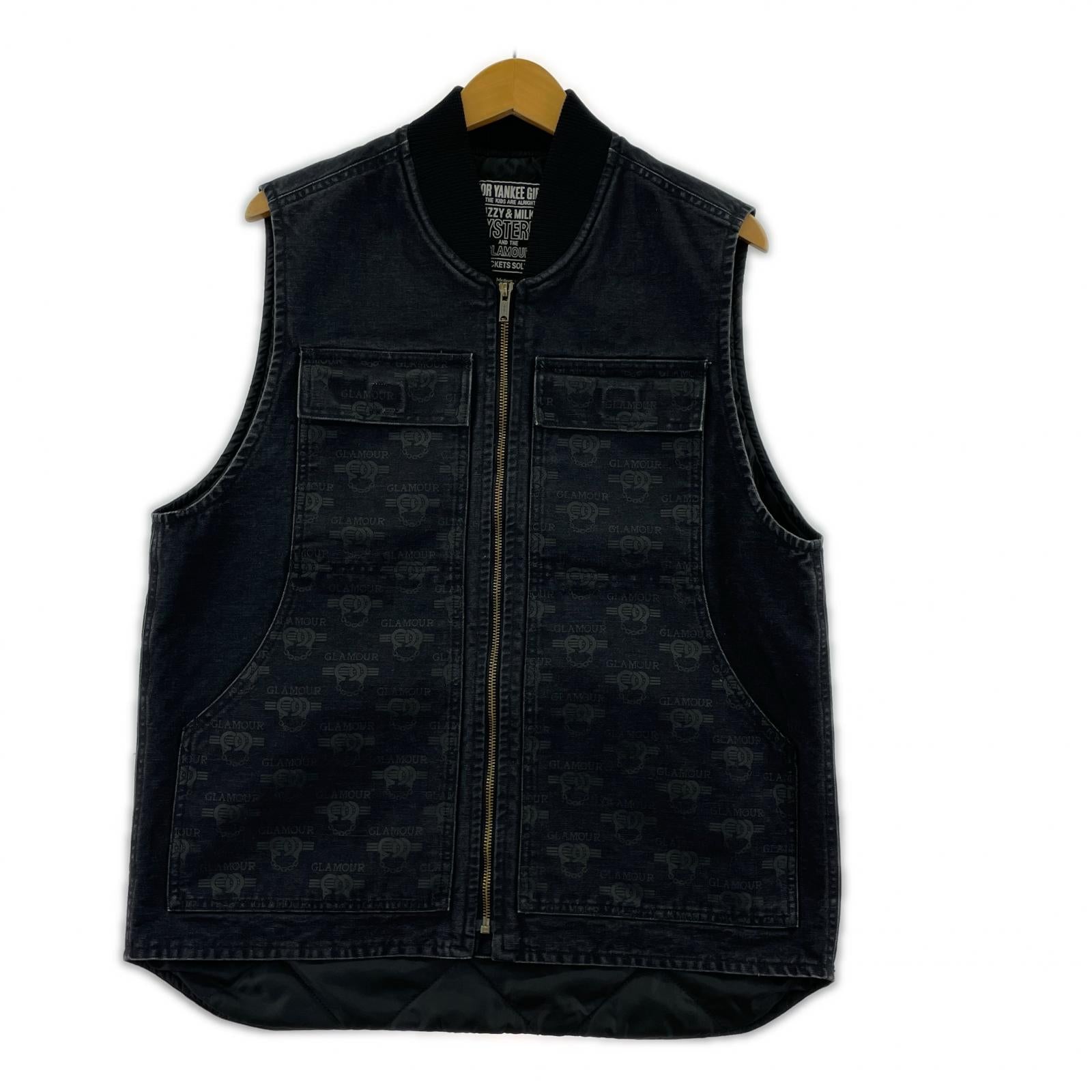 長袖シャツ HYSTERIC HANDCUFFS ダック M 黒 M ブラック
