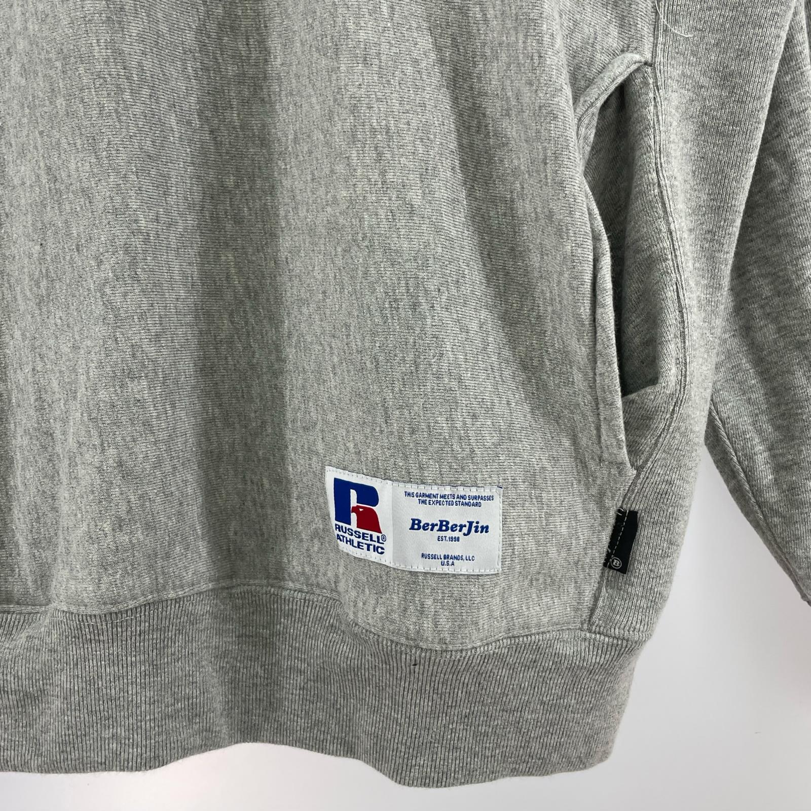 スウェット RUSSEL×BerBerJin Soft Loop Back Sweat S S グレー