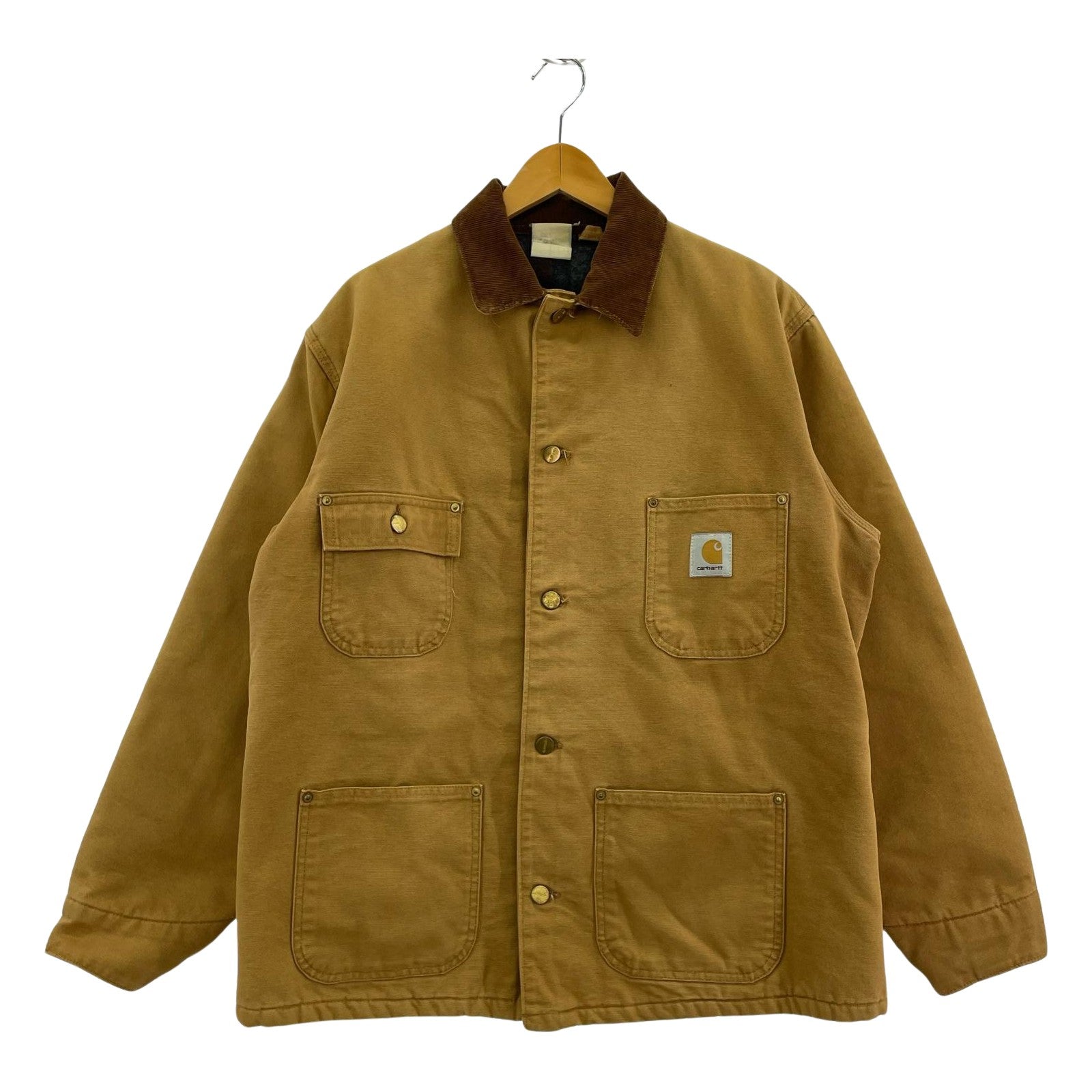 ジャケット 80S-90S 裏地ブランケット ダック地ミシガン チョアコート 42 ブラウン