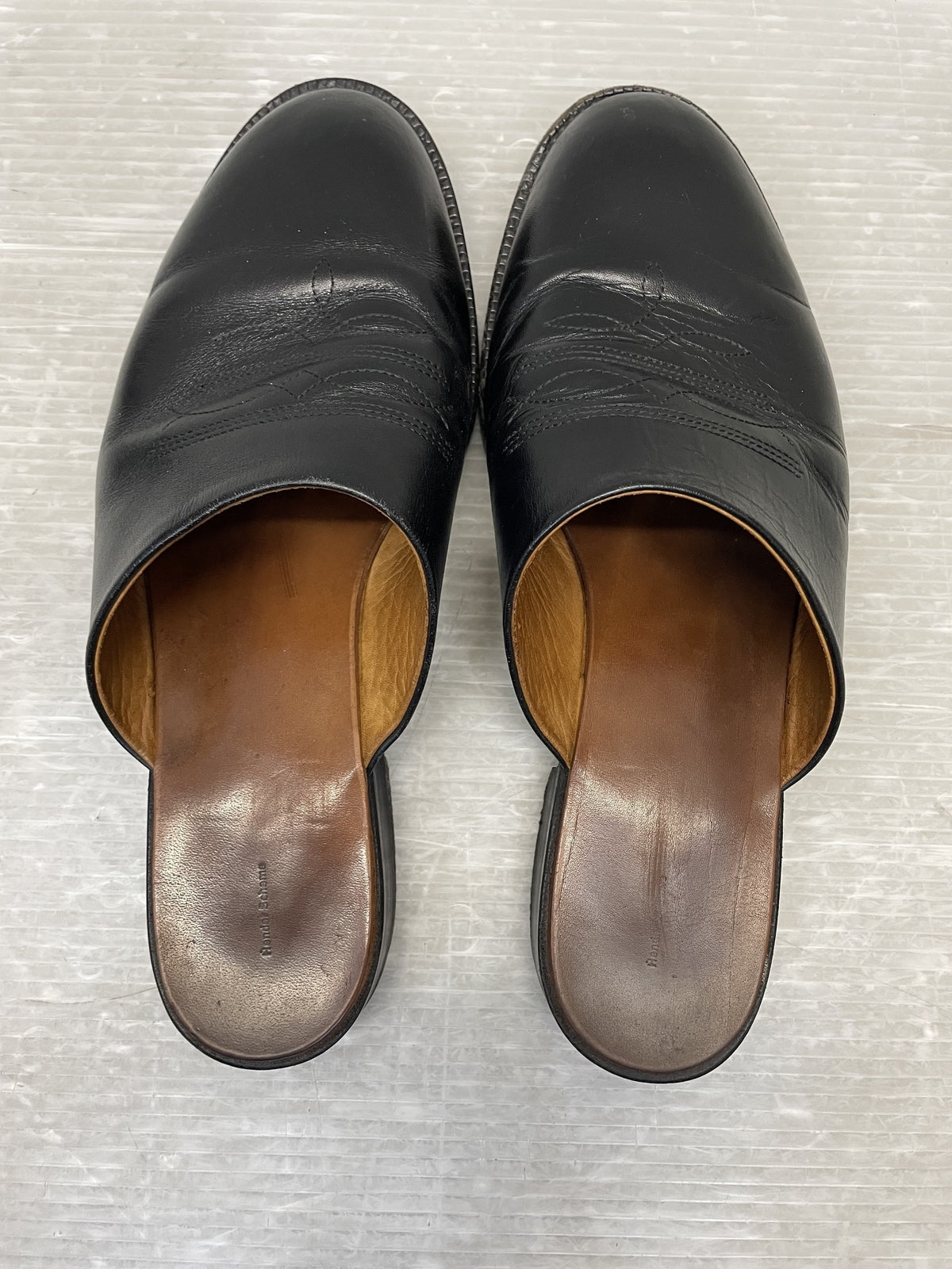 サンダル Hender Scheme cheak レザーサンダル ブラック