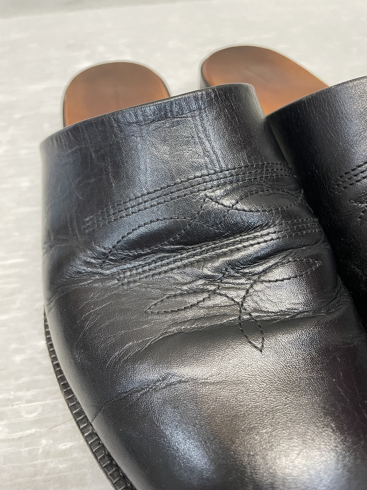 サンダル Hender Scheme cheak レザーサンダル ブラック