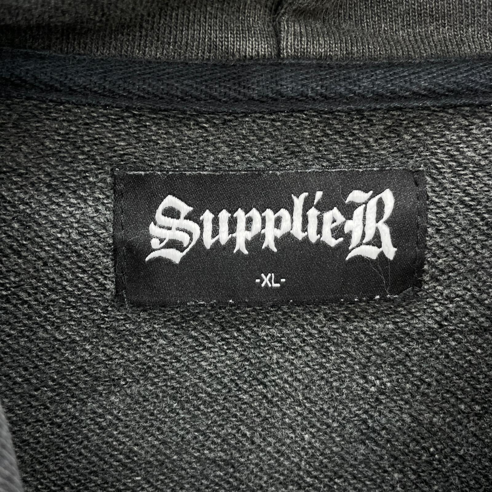 パーカー SUPPLIER ジップパーカー XL ブラック