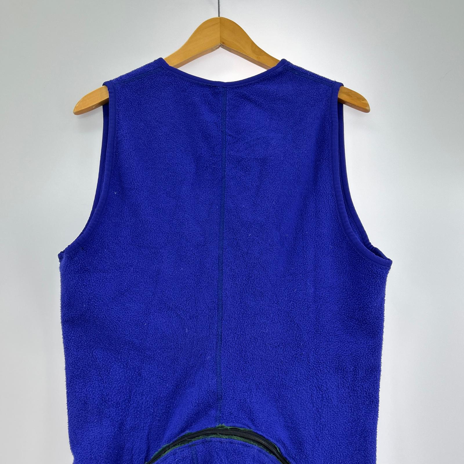 オーバーオール 90s フリース BLU M USA製 M ブルー