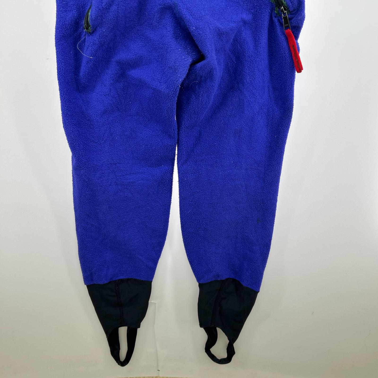 オーバーオール 90s フリース BLU M USA製 M ブルー