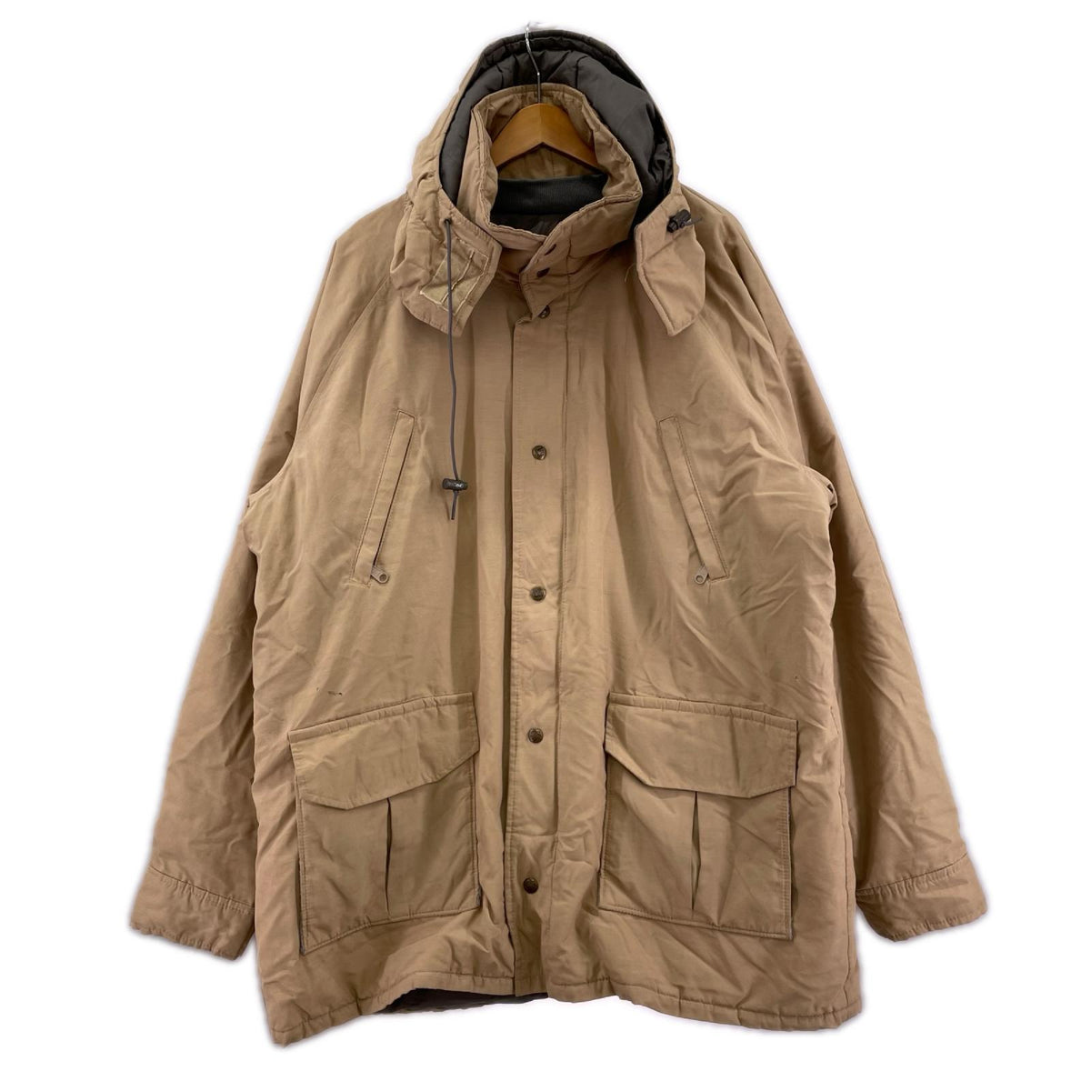 ジャケット 80s 茶ﾀｸﾞ ﾊﾟﾃﾞｯﾄｼﾞｬｹｯﾄ BEG XXL ベージュ