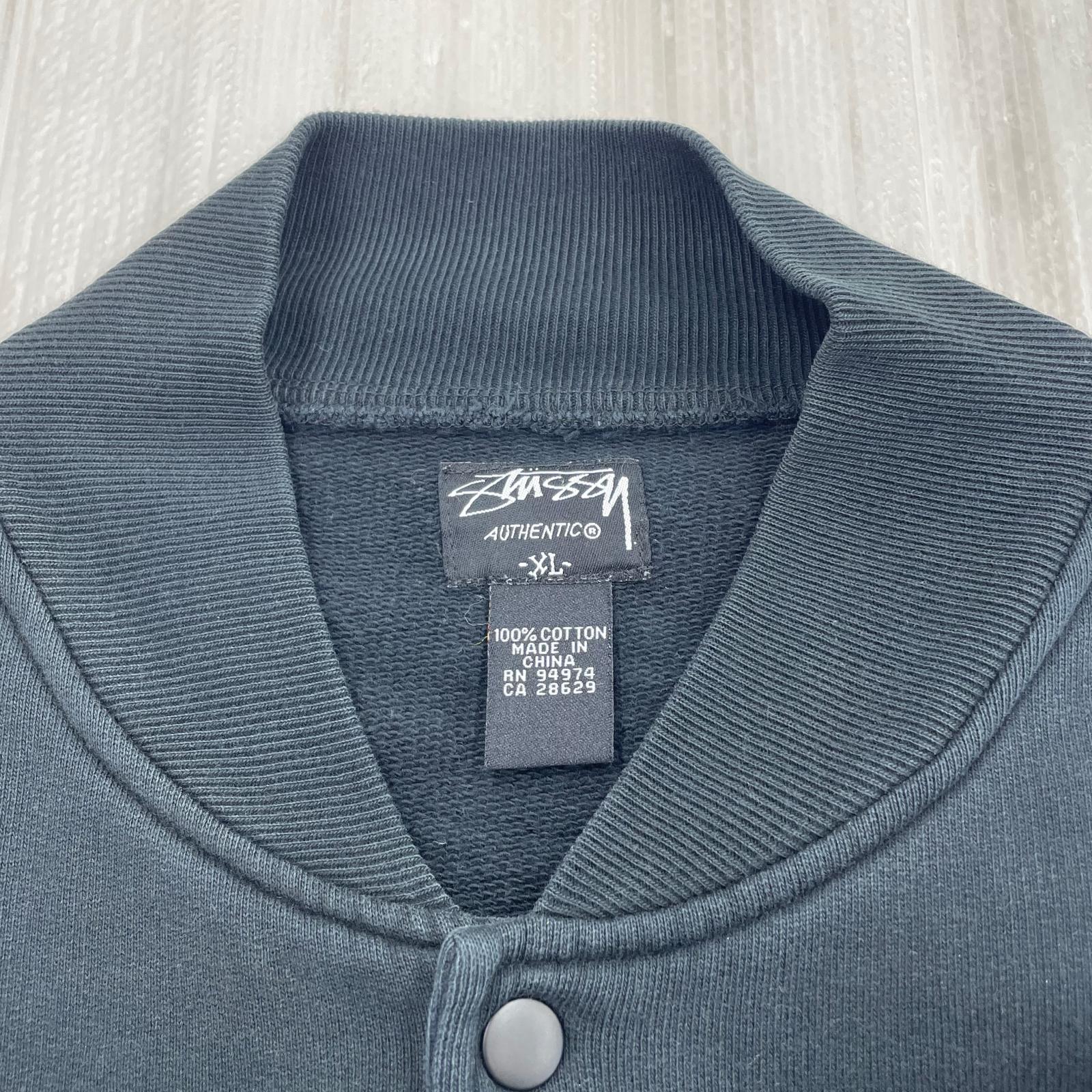 ジャケット スウェットスタジャン (XL) 赤黒 ブラック