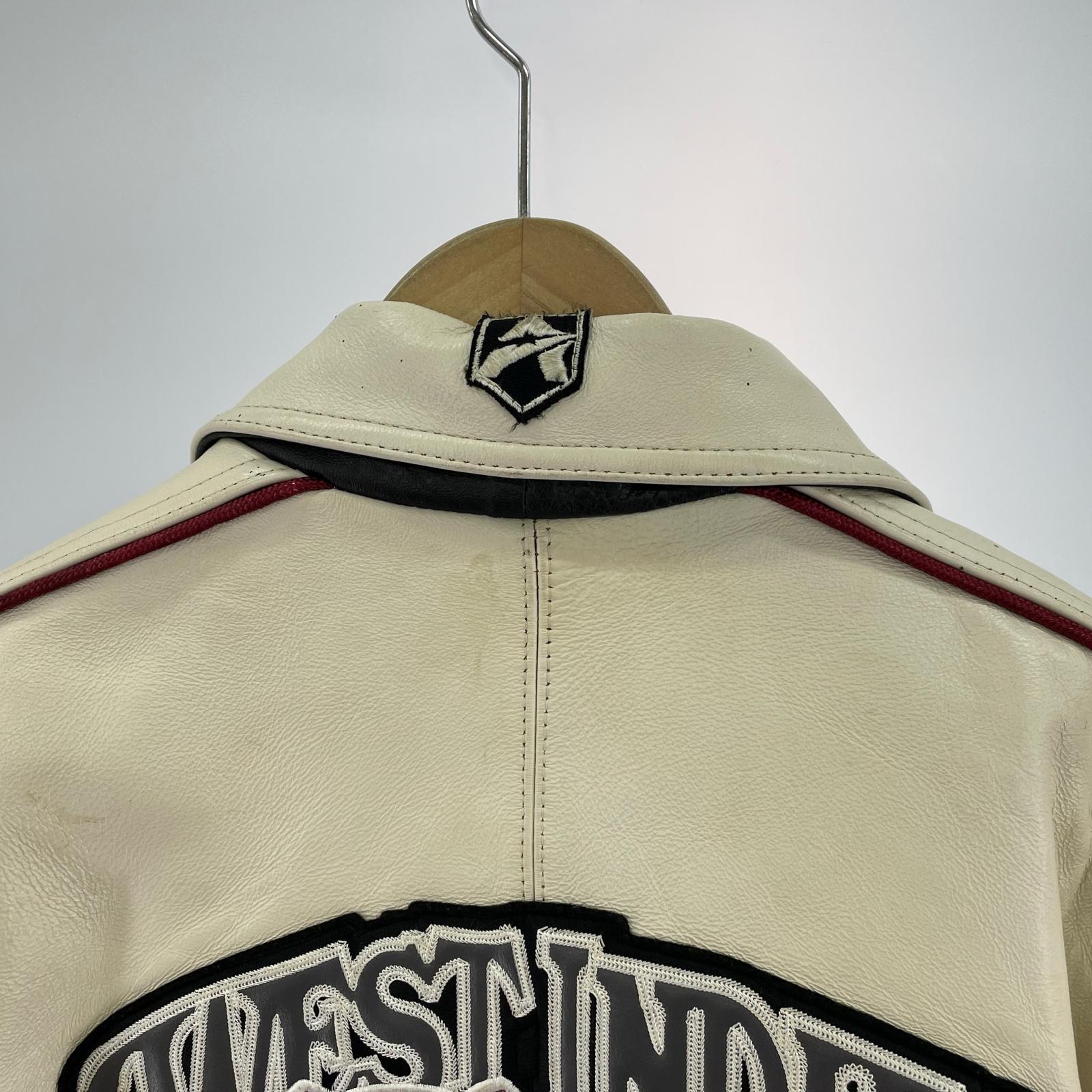 ジャケット WEST INDIES SHARKS レザージャケット 3XL ホワイト