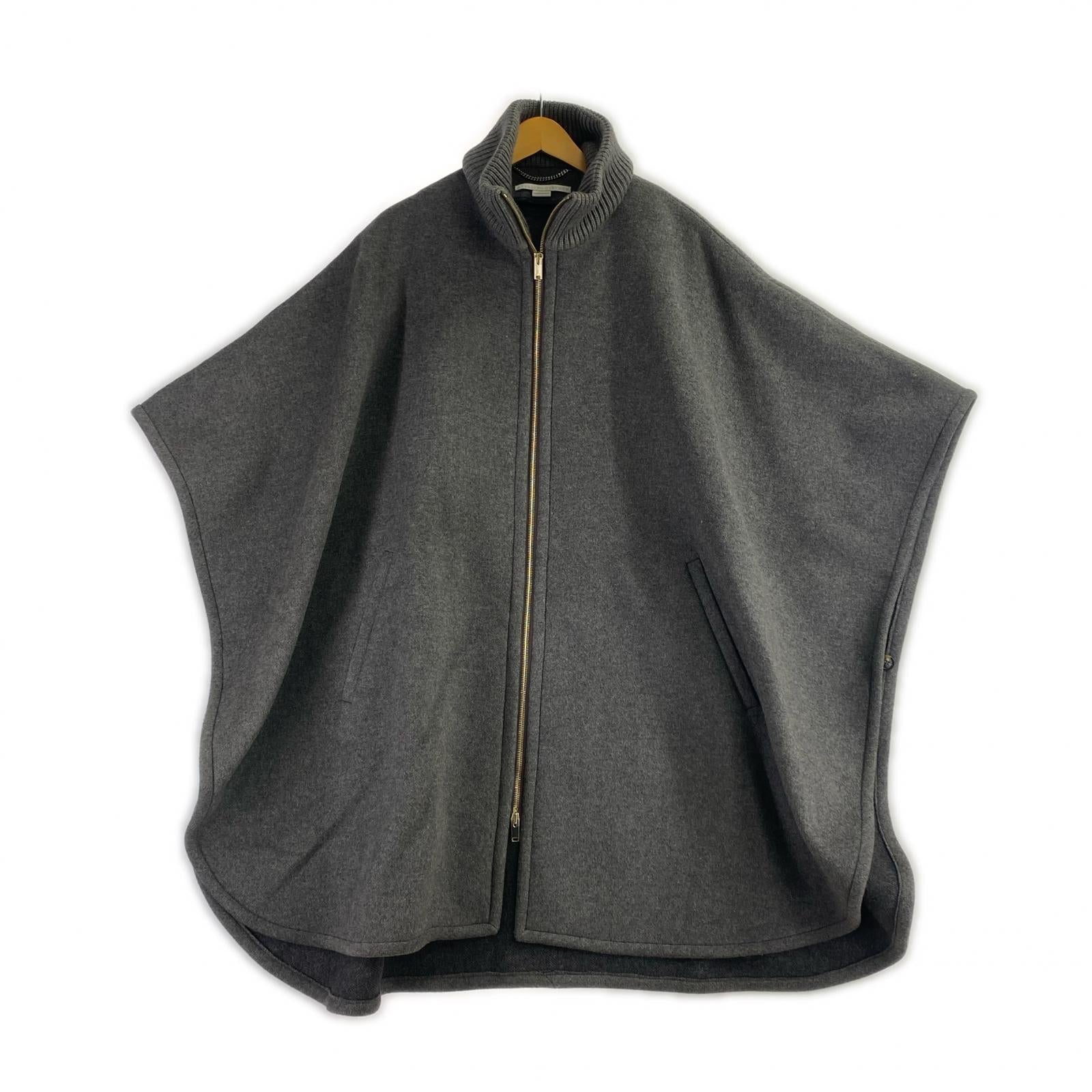 ジャケット ジップアップ ポンチョ グレー　（40） グレー