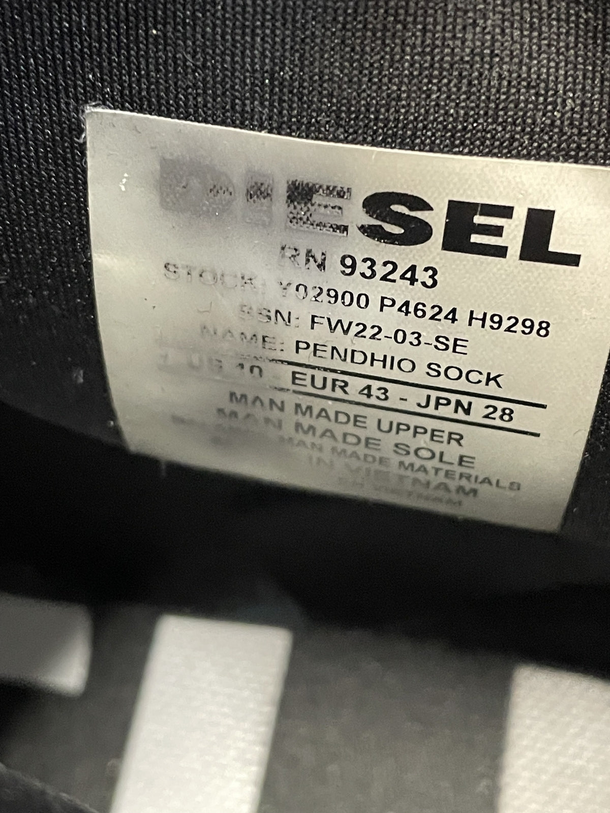 スニーカー DIESEL ハイカットスニーカー 黒