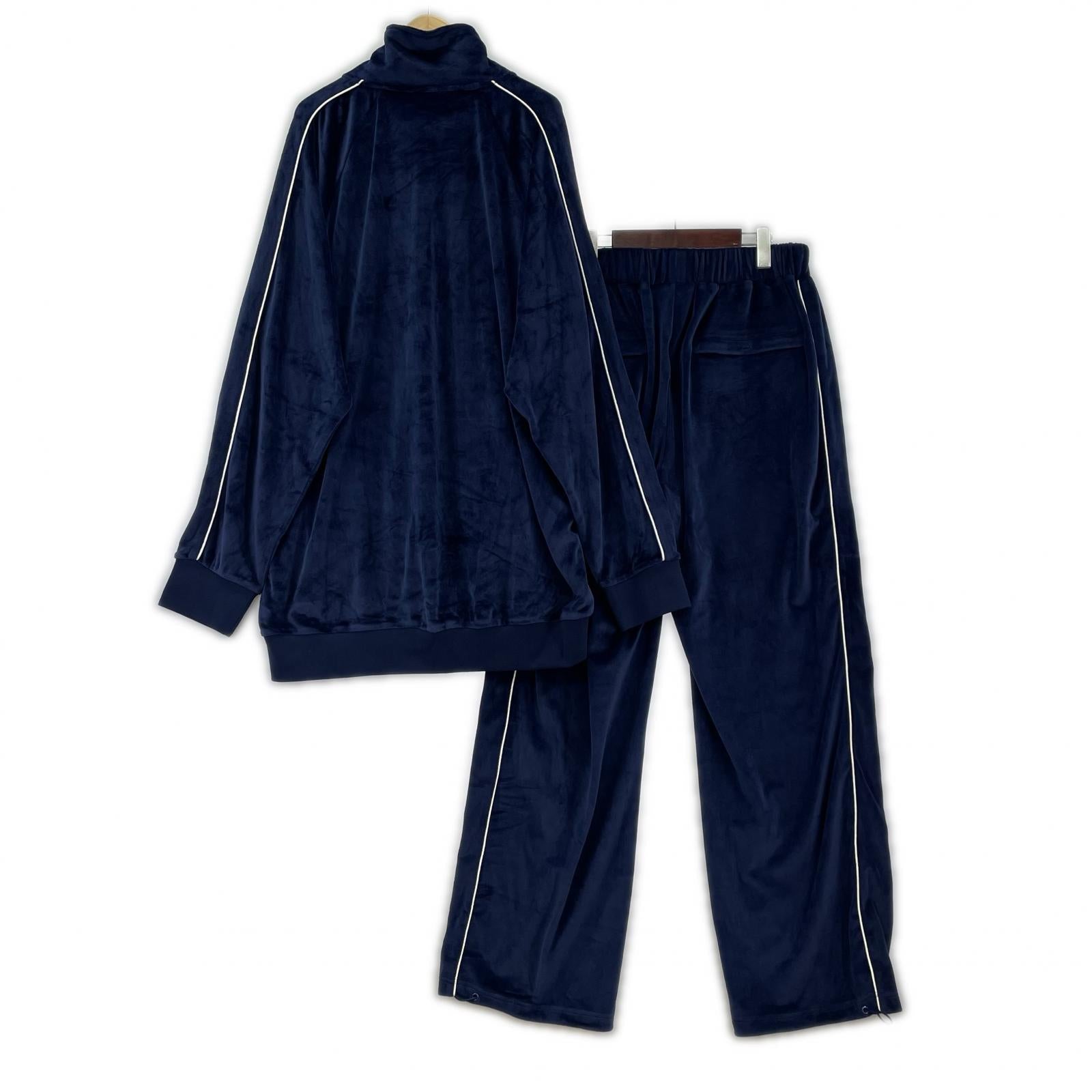 セットアップ Los Angeles TERRITORY ベロア セットアップ ネイビー