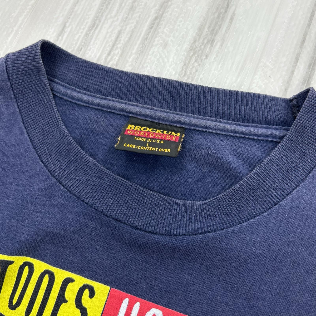 半袖Ｔシャツ BROCKUM ストーンズ Ｌ L ネイビー
