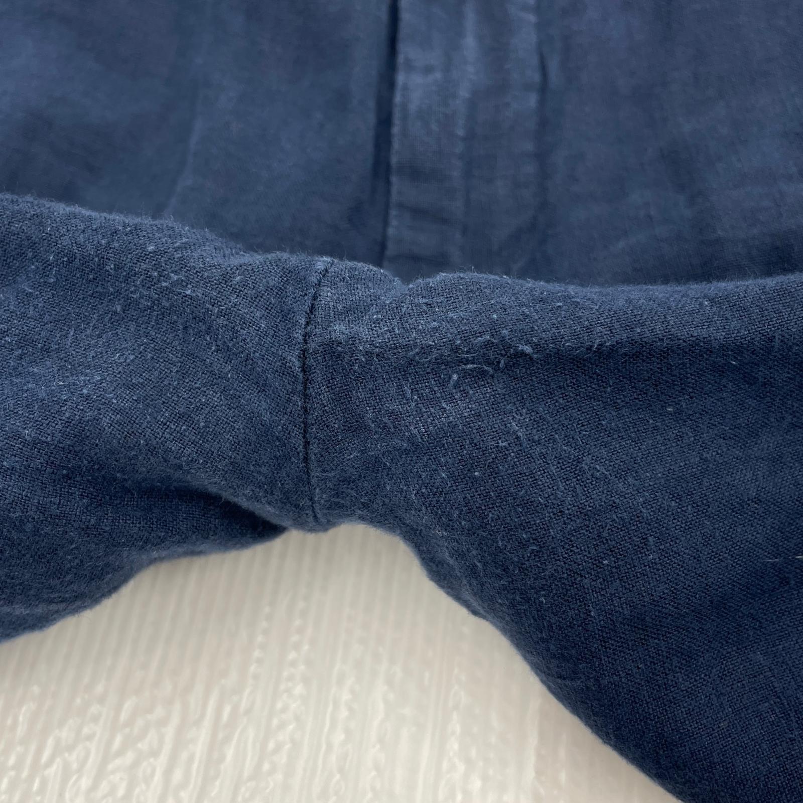 パンツ SLIM FIT リネン パンツ ネイビー ネイビー