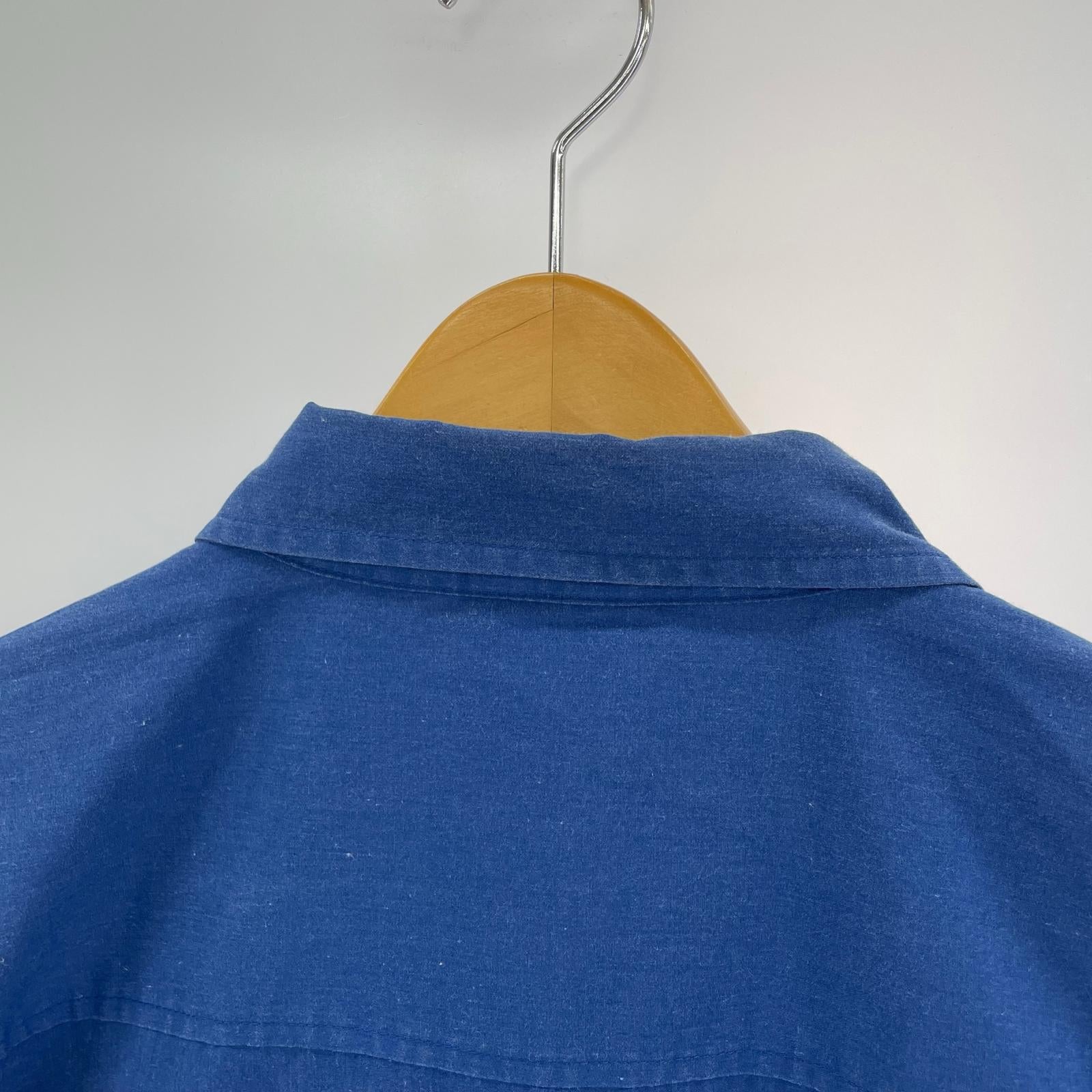 半袖シャツ 90s blu/XXL ブルー