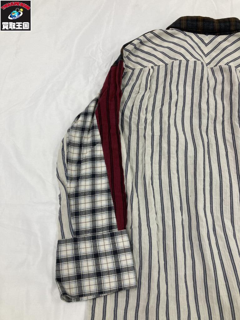 19AW アシンメトリー ロングシャツ