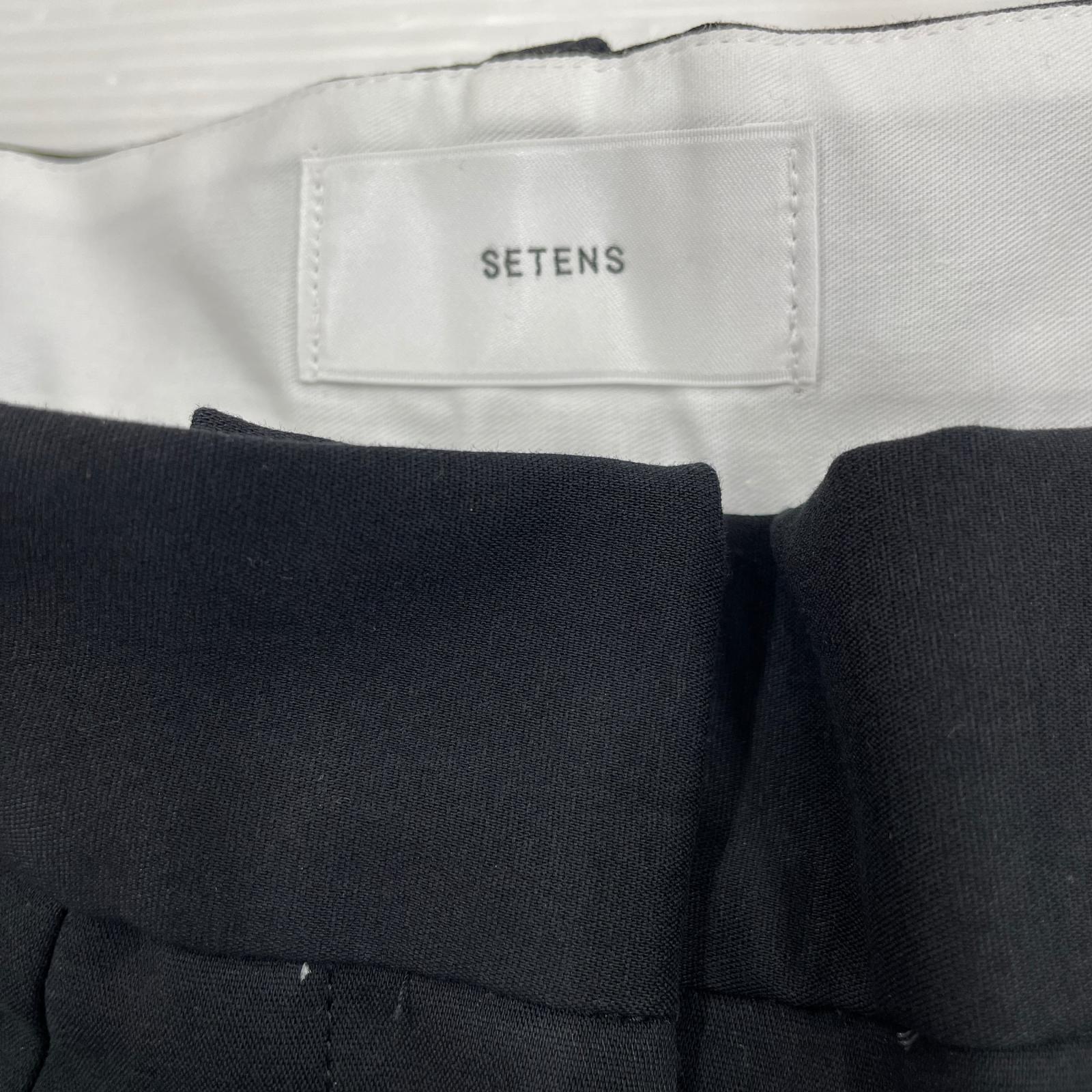 パンツ SETENS Barrel Two Tucked Pants (2) ブラック