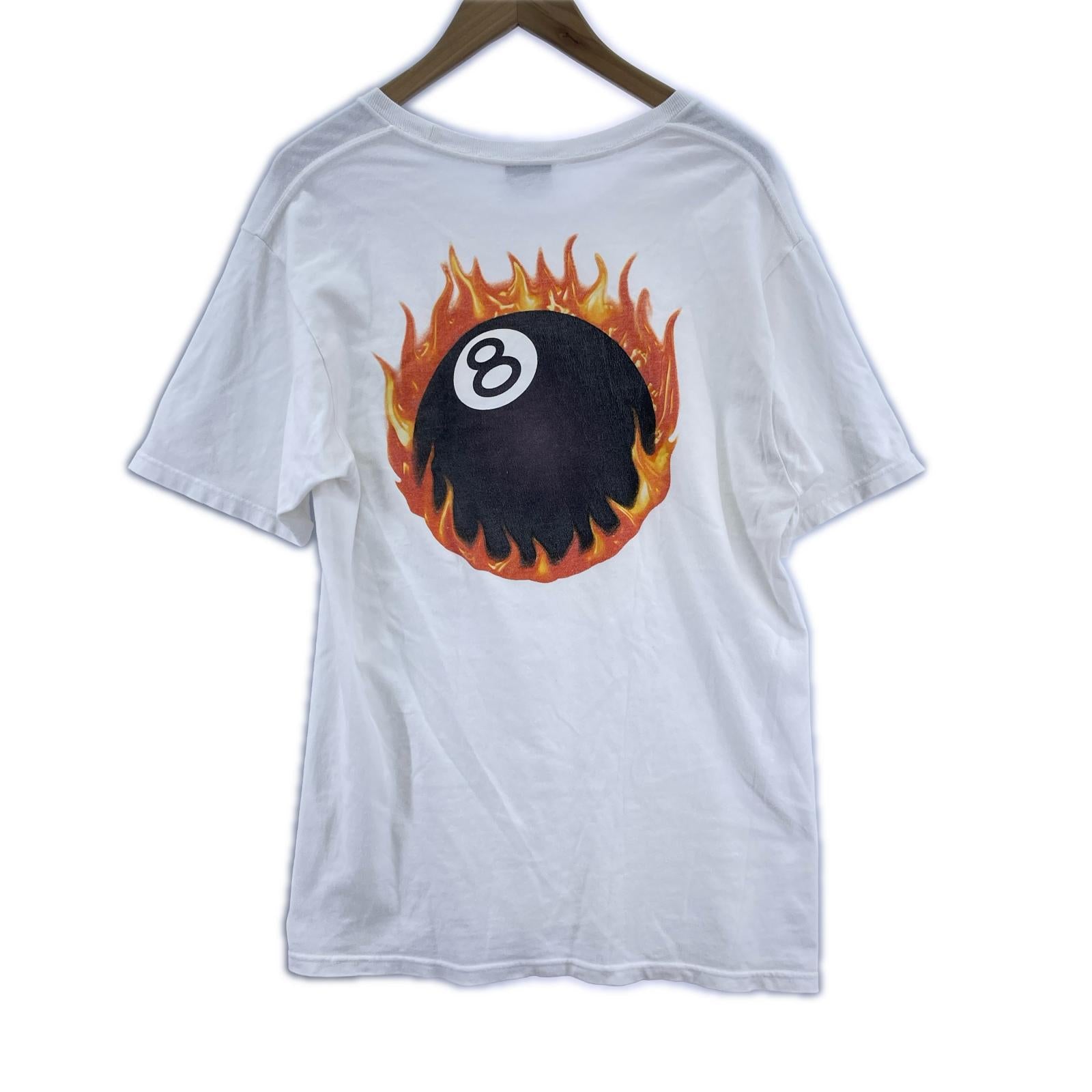 半袖Ｔシャツ ファイアー 8ボール M ホワイト
