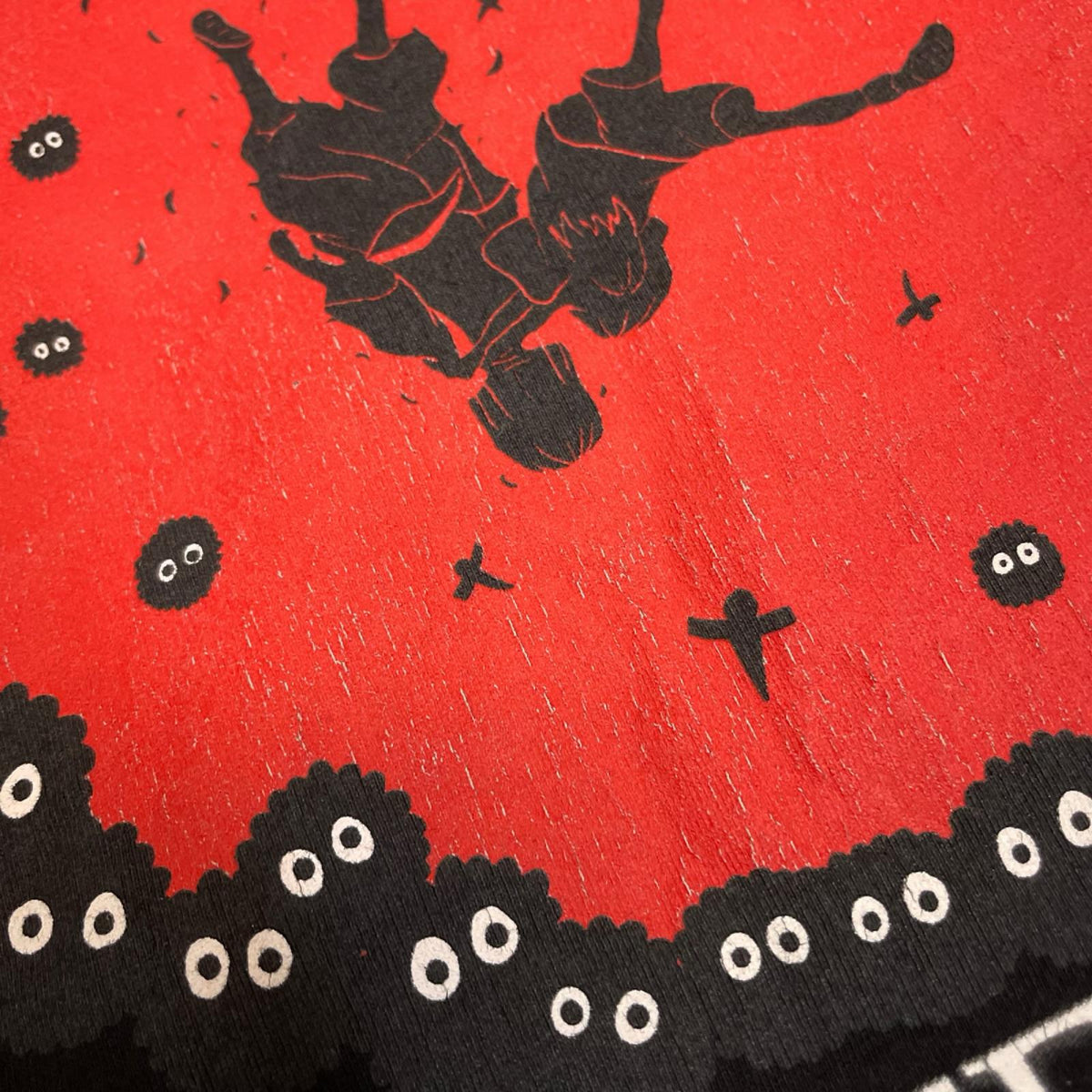 半袖Ｔシャツ 00s 千と千尋の神隠し　スタジオジブリオフィシャル ムービーTシャツ2001年 4L ブラック