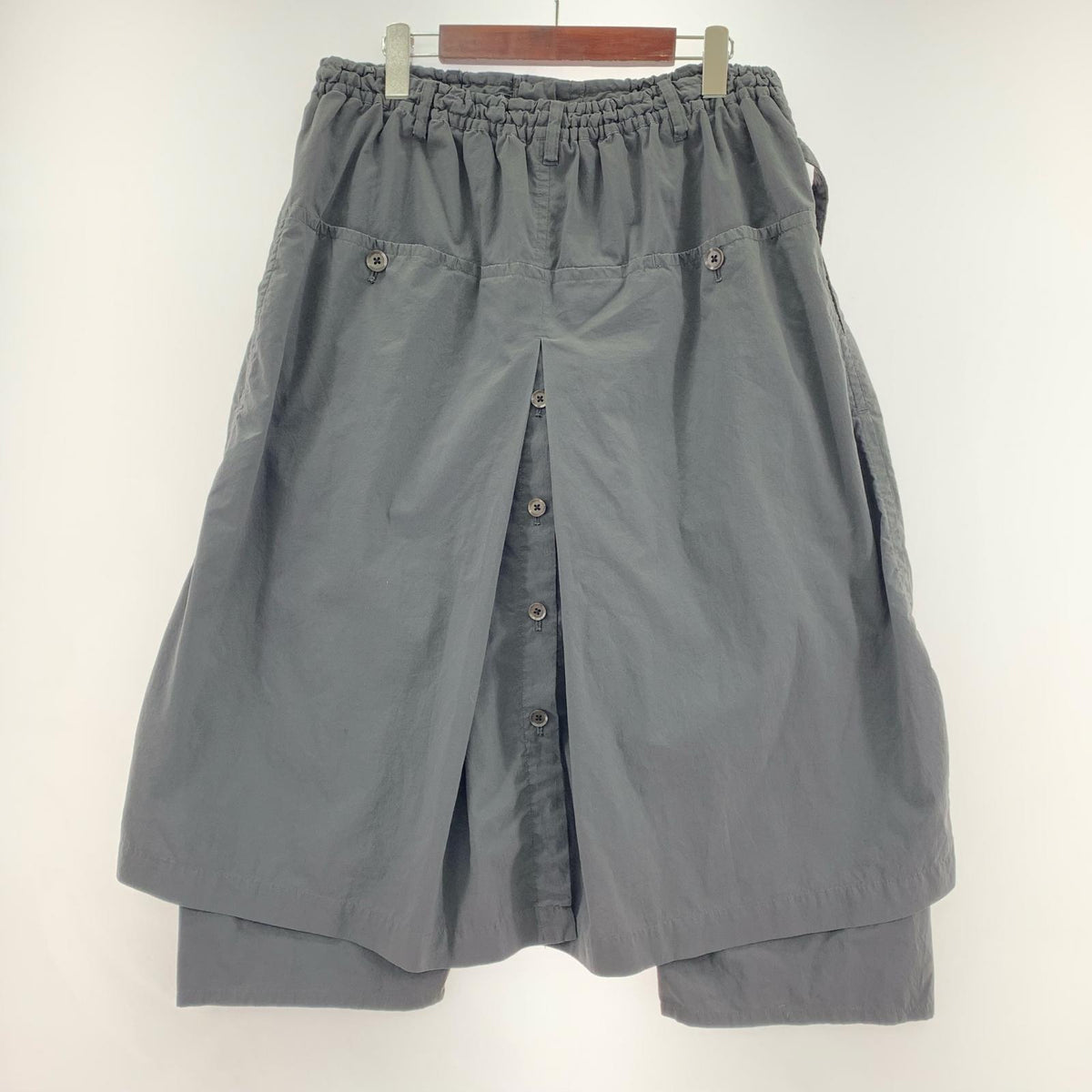 パンツ Yohji Yamamoto POUR HOMME 19SS 製品染 コットンラップパンツ 2 黒 2 ブラック