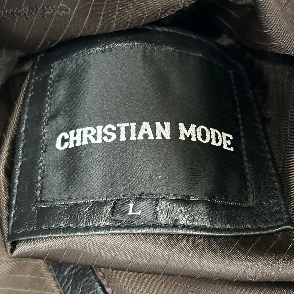 レザージャケット CHIRISTIAN MODE ﾗﾑﾚｻﾞｰｼﾞｬｹｯﾄ BLK L ブラック