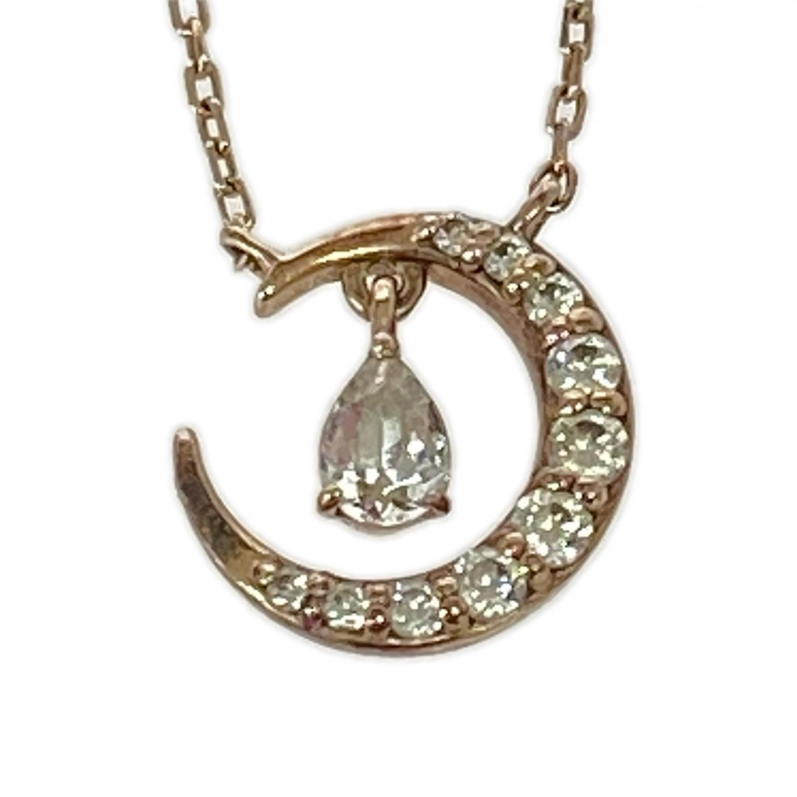 ネックレス SILVER ムーンネックレス GLD