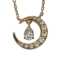 ネックレス SILVER ムーンネックレス GLD