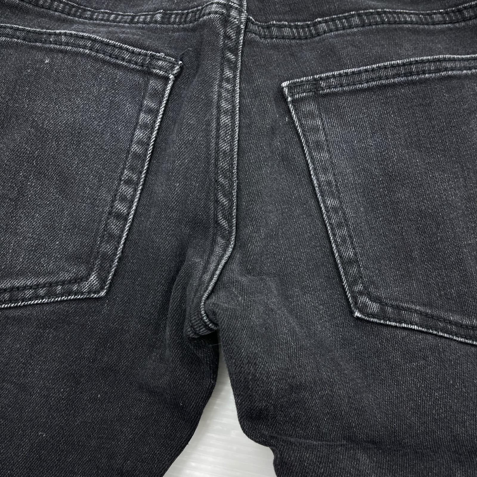 デニムパンツ mnml ﾀﾞﾒｰｼﾞｽｷﾆｰﾊﾟﾝﾂ 黒 (28) 28 ブラック