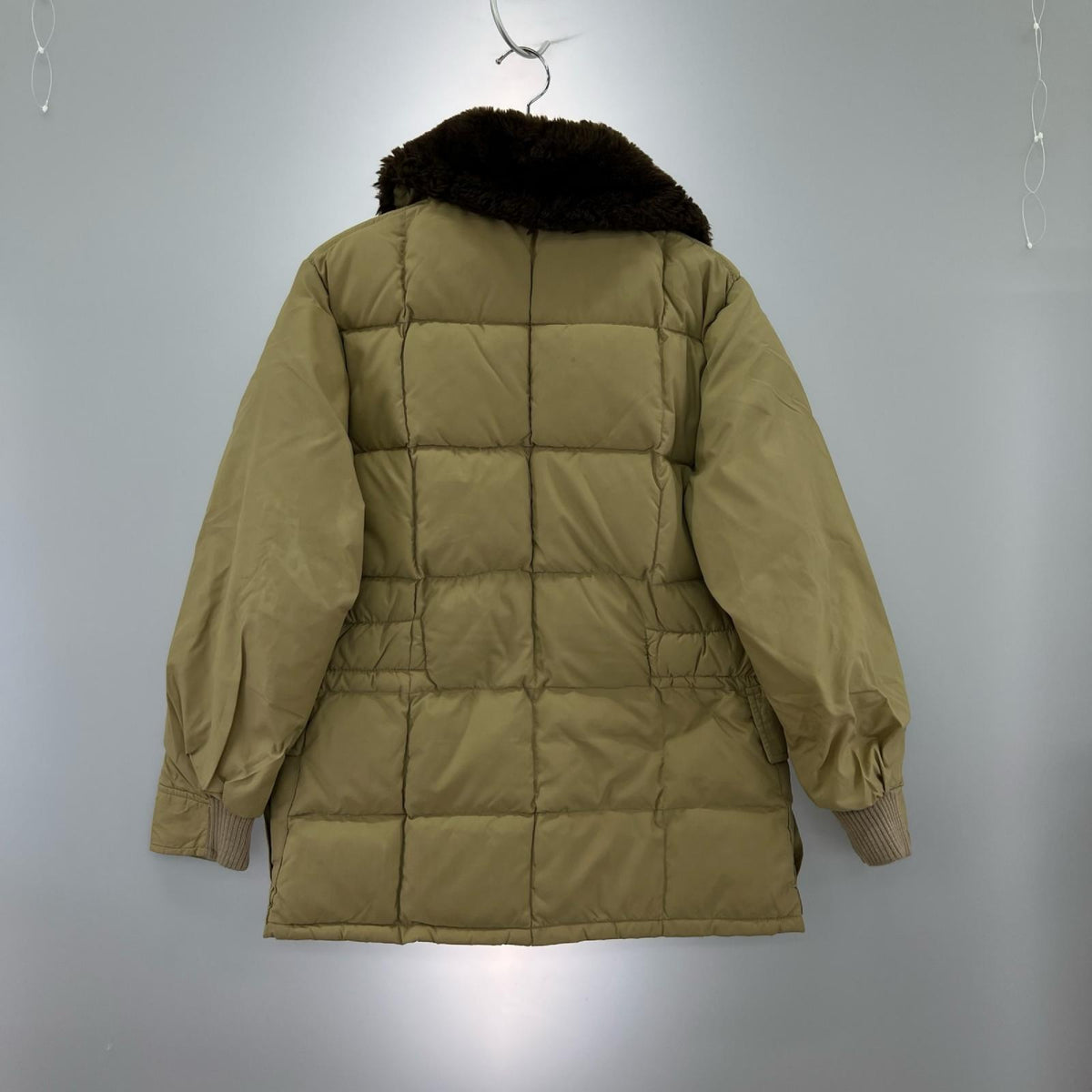 ダウンジャケット 70s schott BROS ｷﾙﾃｨﾝｸﾞ ﾀﾞｳﾝｼﾞｬｹｯﾄ 12 ﾍﾞｰｼﾞｭ ベージュ