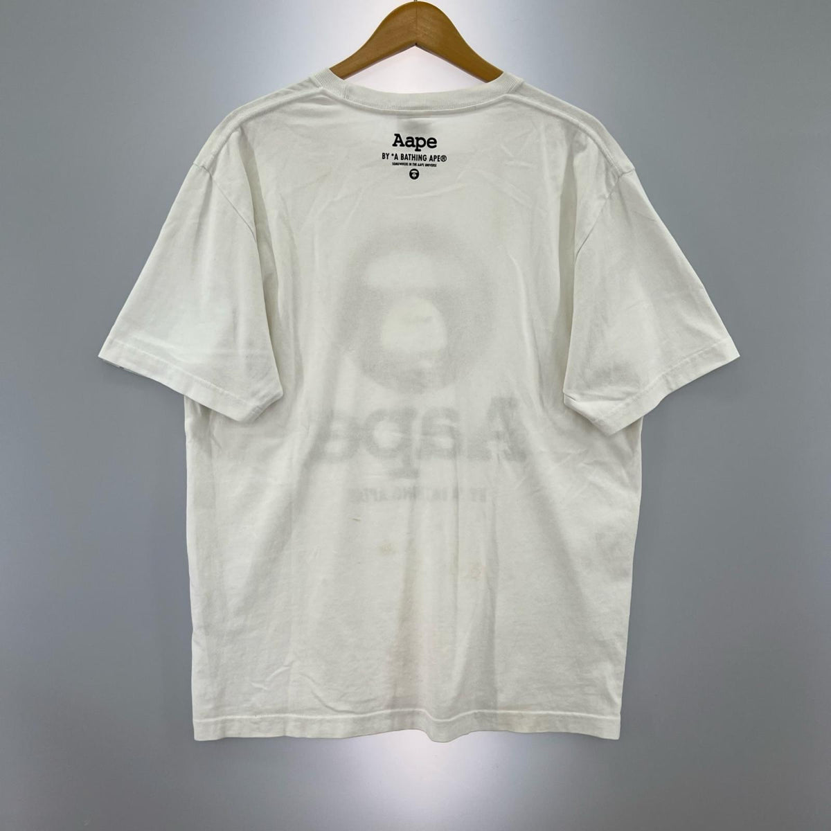 半袖Ｔシャツ Aape ﾛｺﾞﾌﾟﾘﾝﾄ 4ﾎﾜｲﾄ　（L） L ホワイト
