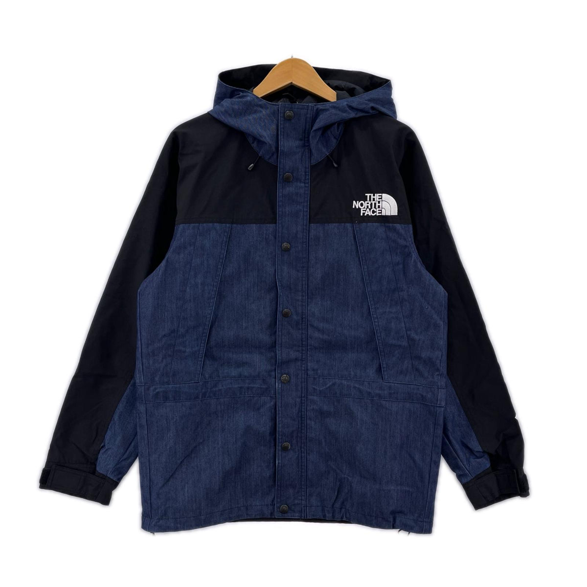マウンテンパーカー マウンテンライト デニムジャケット 青 黒 NP12032 M M