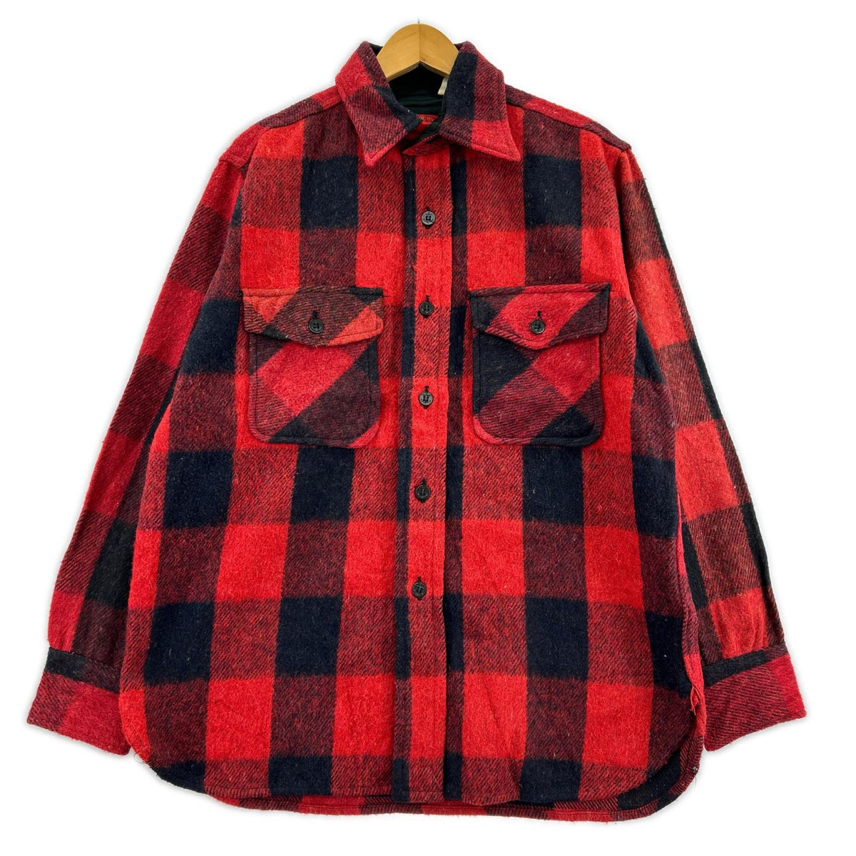 長袖シャツ Sears/FULL CUT/ﾊﾞﾌｧﾛｰﾁｪｯｸ/CPOｼｬﾂ M