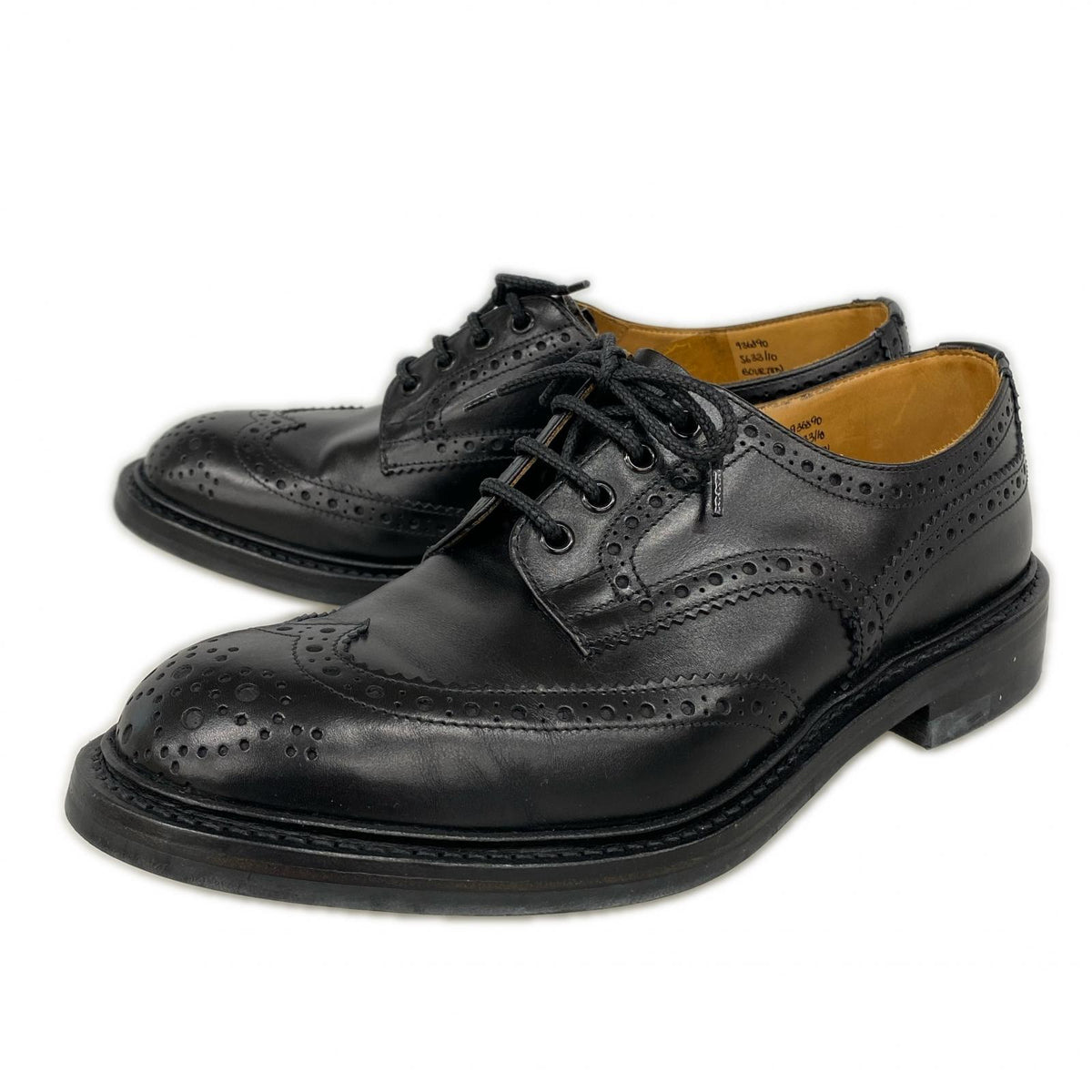 シューズ BOURTON ウィングチップシューズ (9 1/2) 黒 ブラック