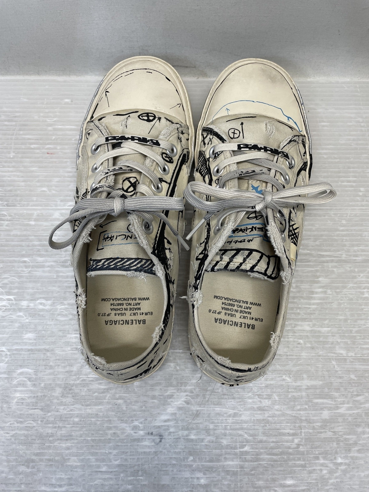 BALENCIAGA PARIS LOW TOP GRAFITY 27.0cm