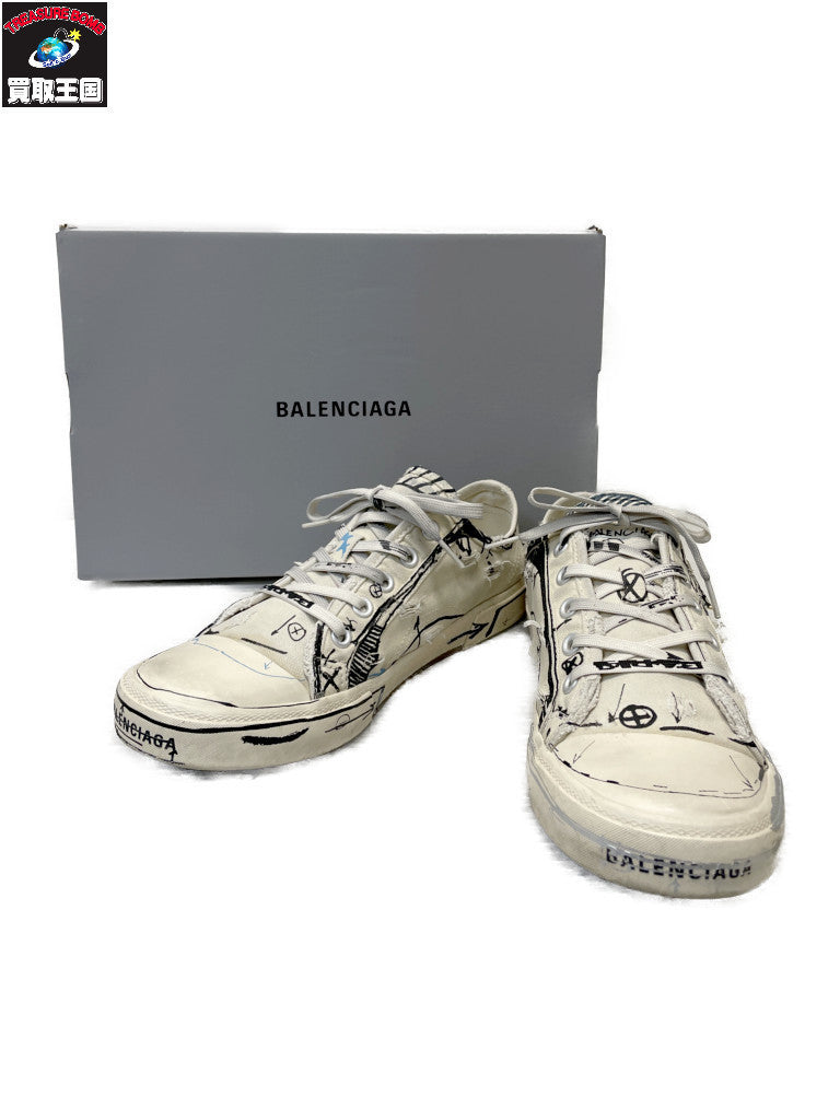 BALENCIAGA PARIS LOW TOP GRAFITY 27.0cm