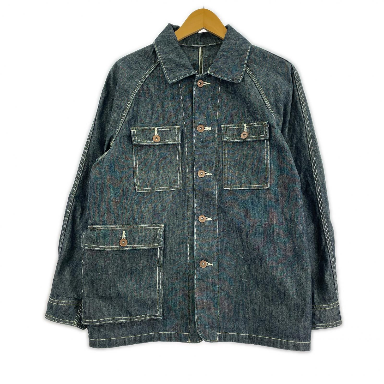 デニムジャケット 児島 HIGH ROCK カバーオール M M ネイビー