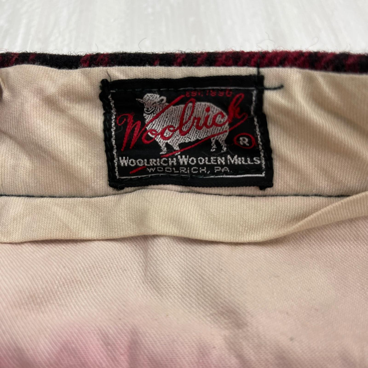 パンツ 50s ウールハンティングパンツ チェック柄 レッド