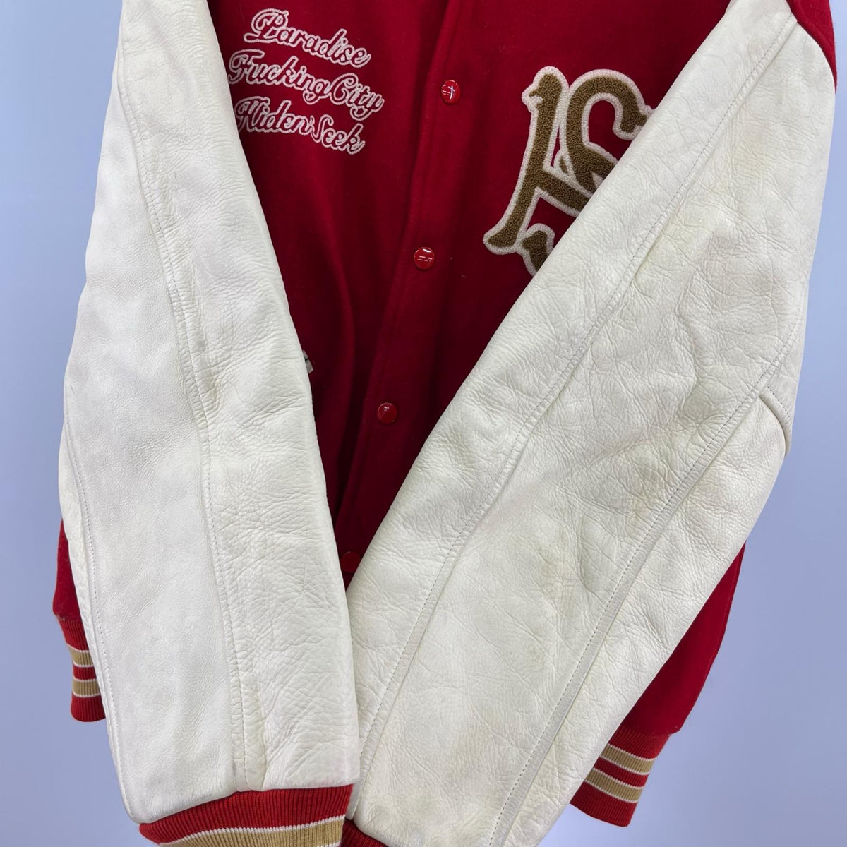 ジャケット ｽｶｼﾞｬﾝ RED L レッド