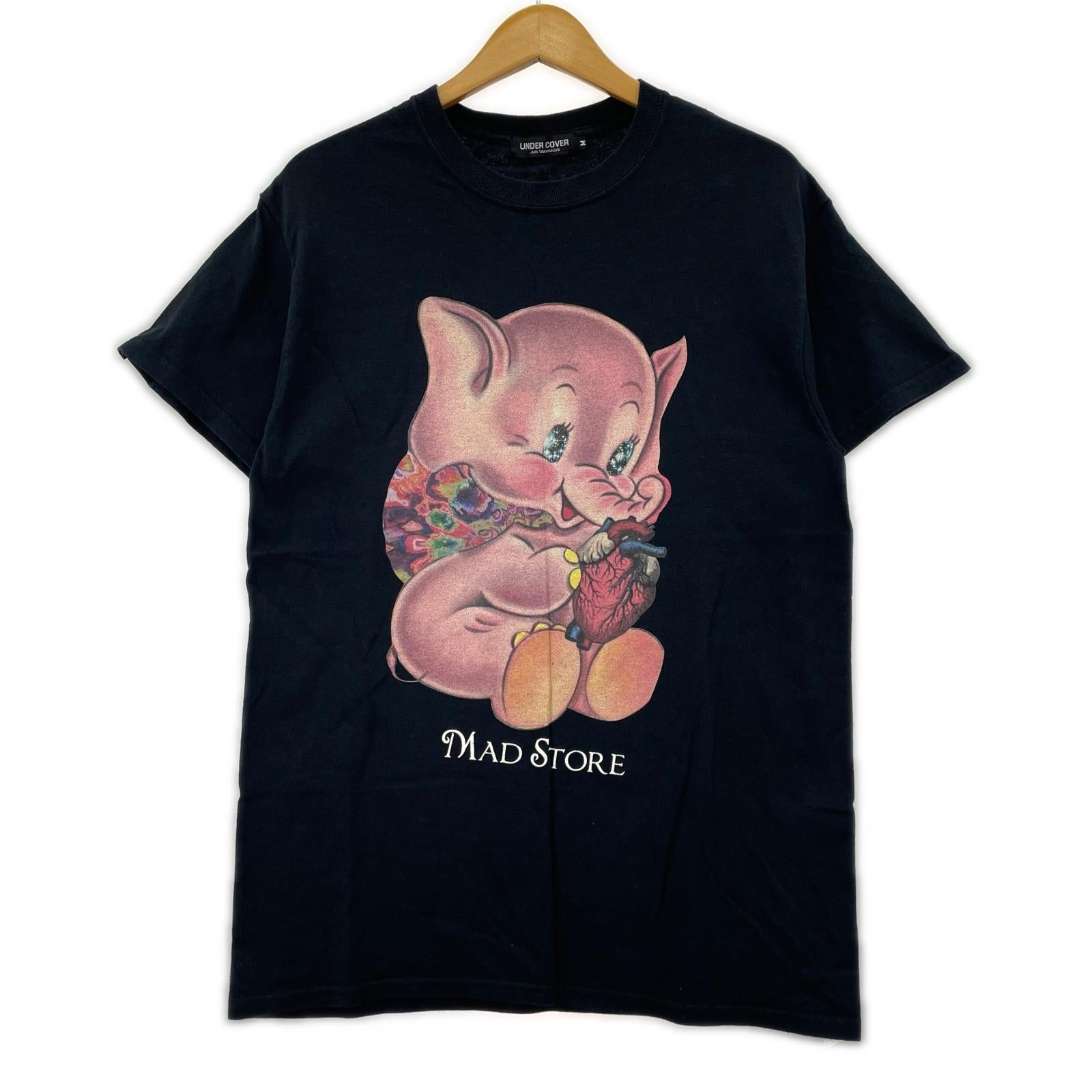 半袖Ｔシャツ MAD STORE ELEPHANT 黒 (M) M ブラック