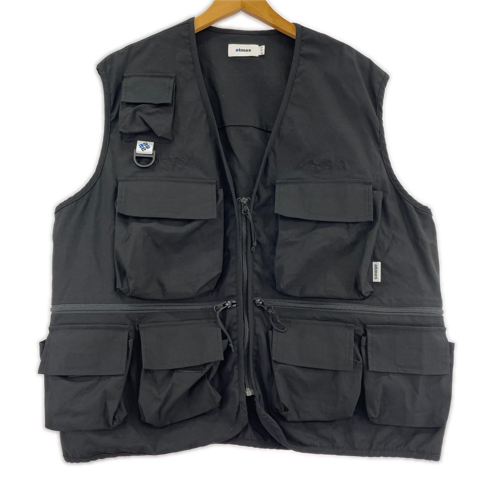 長袖シャツ atmos Utility Vest 黒 (XL) ブラック